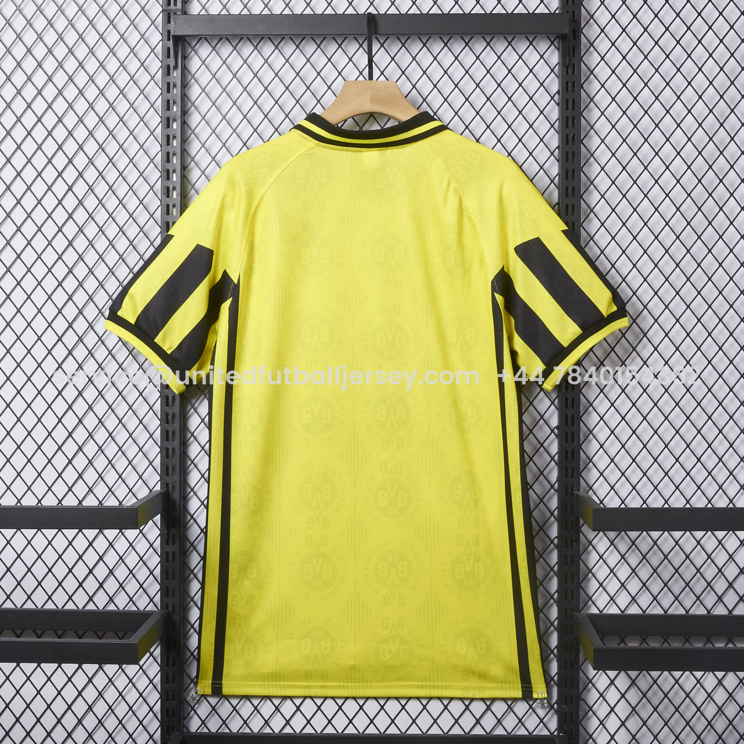 foot-Retro Dortmund 1996-97 Home Jersey