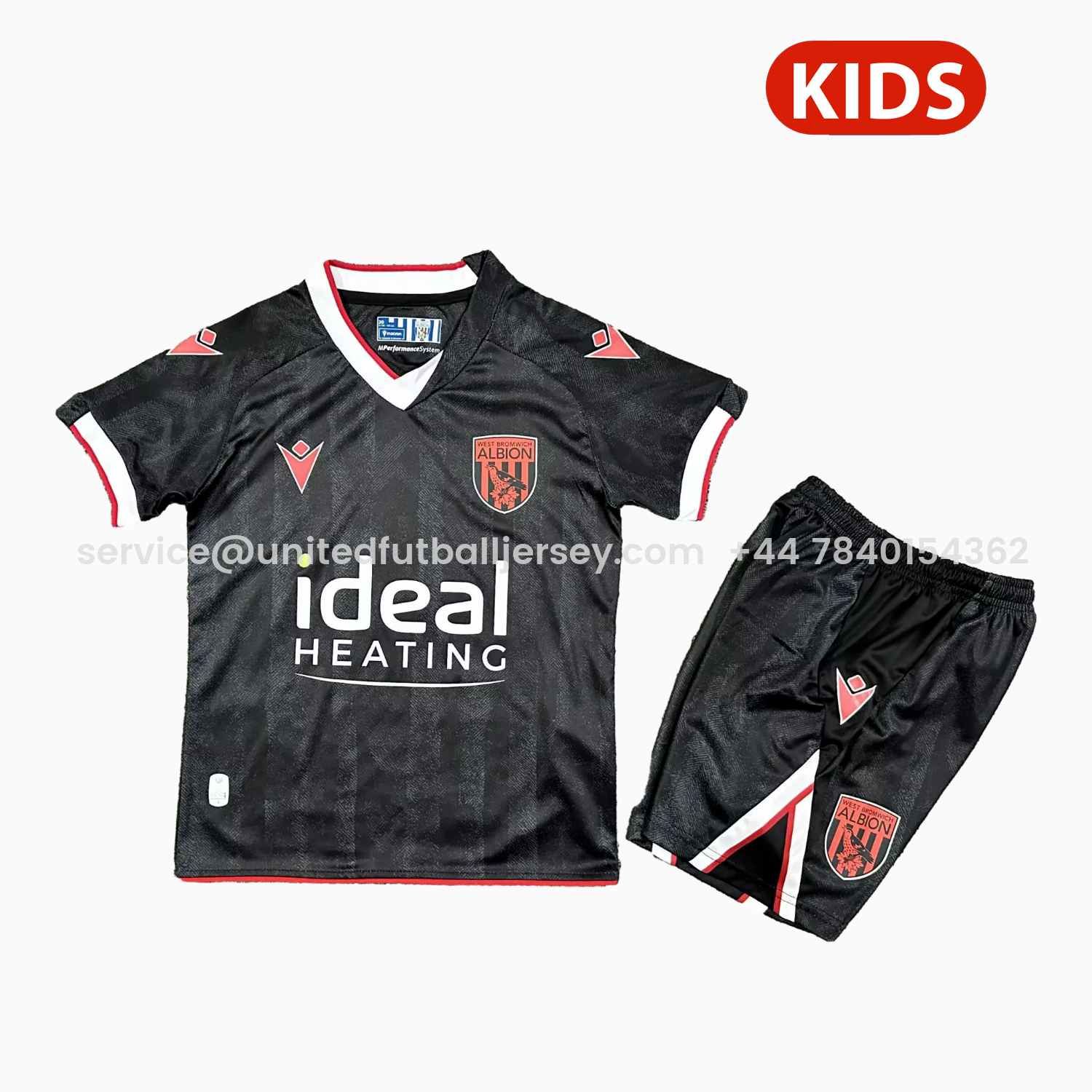 foot-West Bromwich Albion 25-26 Third Black Kids Kit