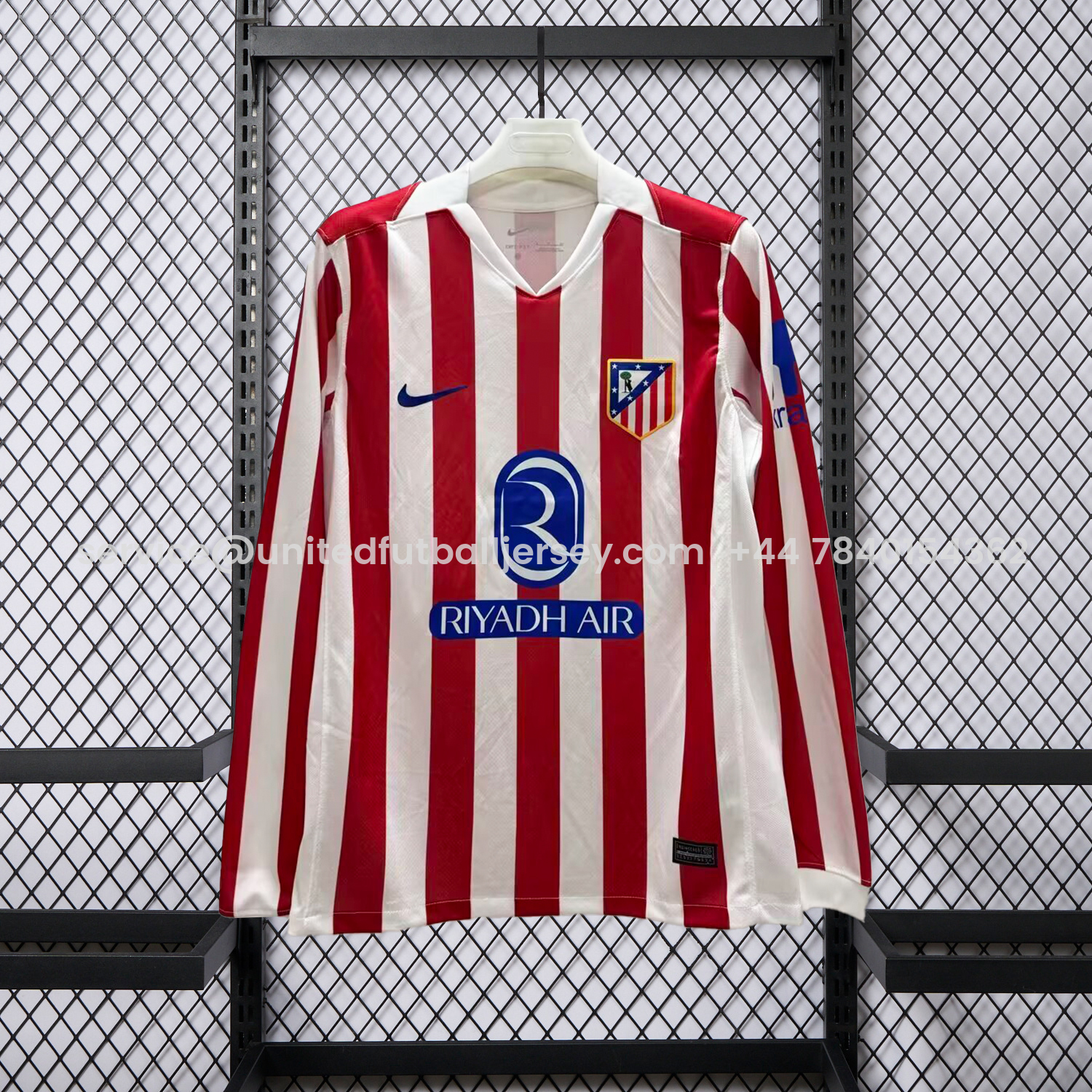 foot-Atletico Madrid 25-26 Home Long Sleeves Jersey - Fans Version