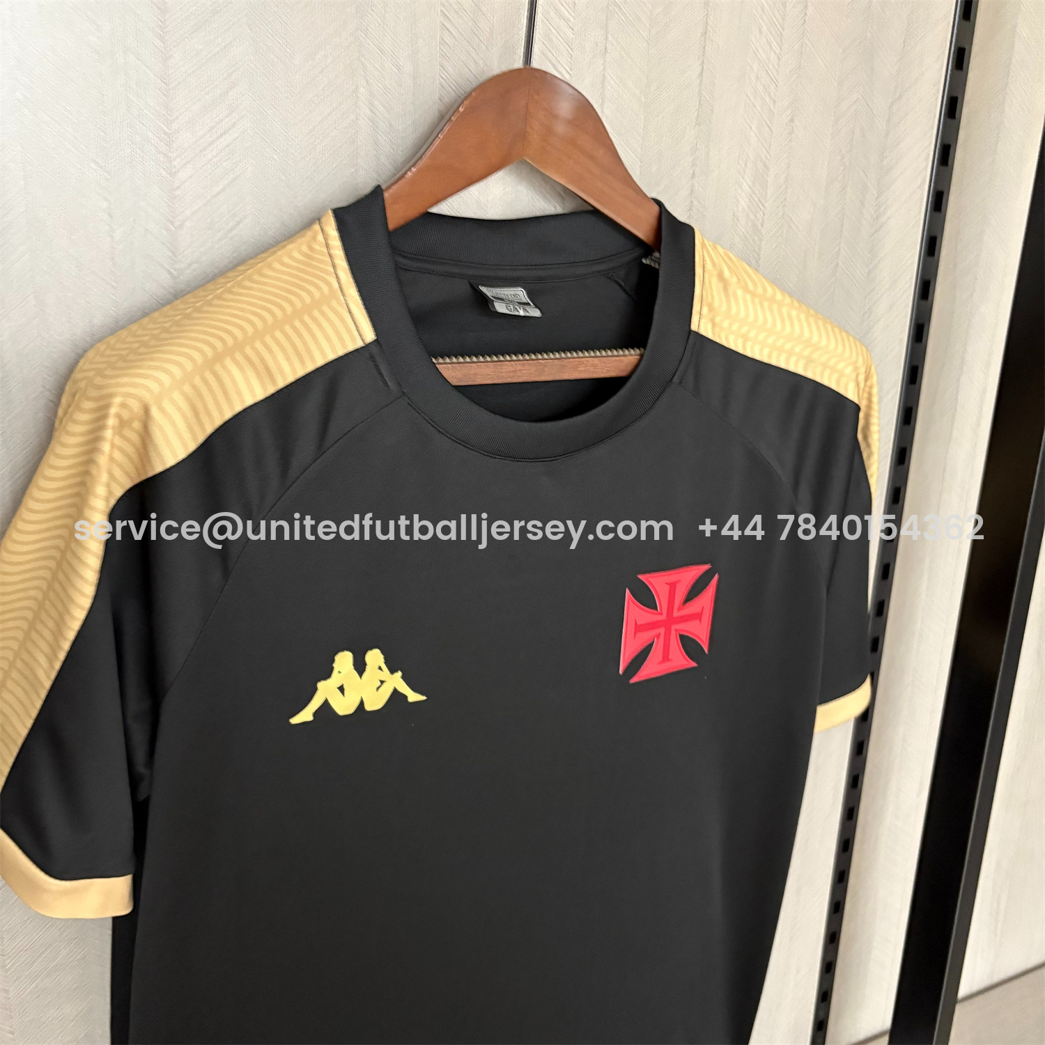 foot-Vasco da Gama 25-26 Black Training Jersey - Fans Version