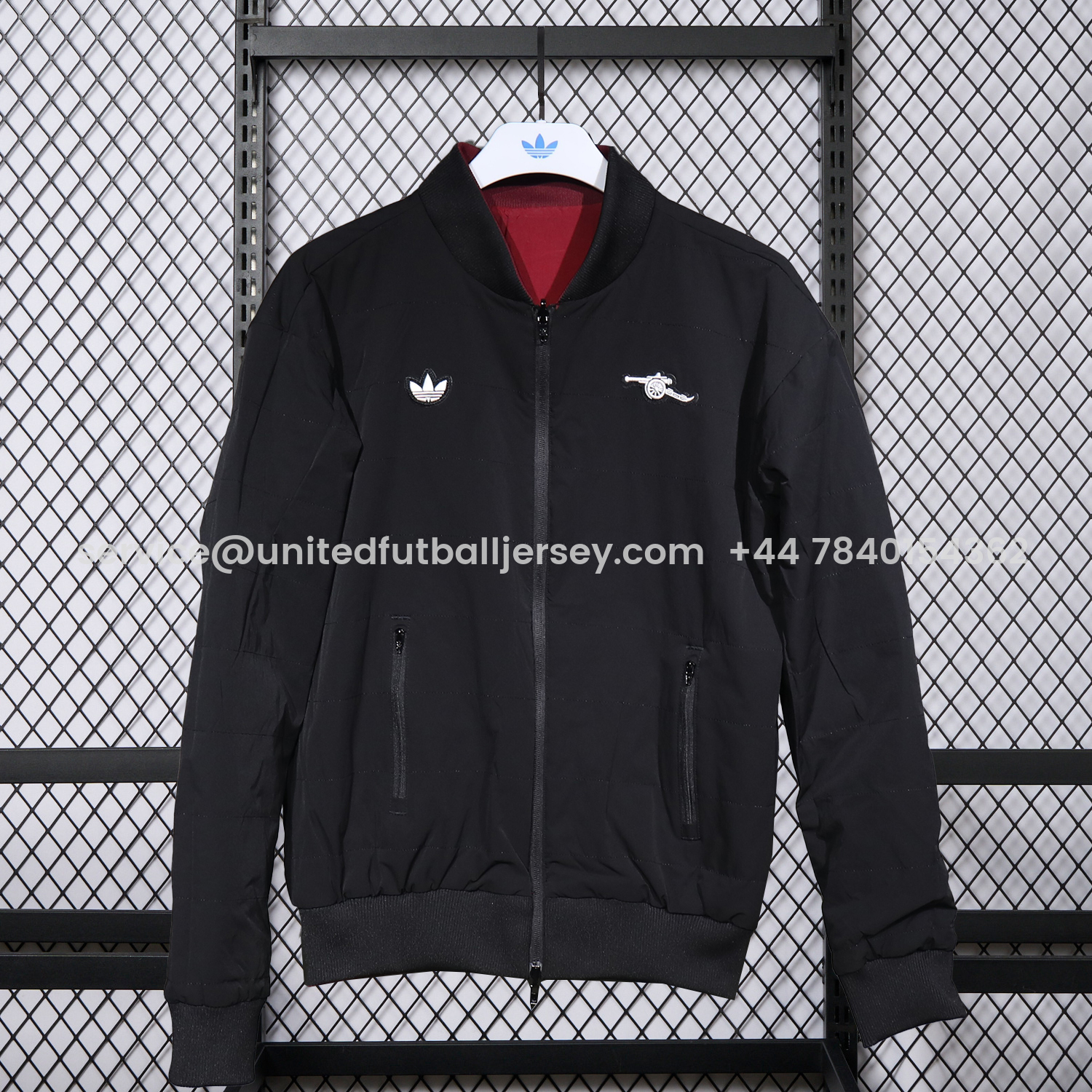 foot-Arsenal 25-26 Double Sided Reversible Windbreaker - Black & Red