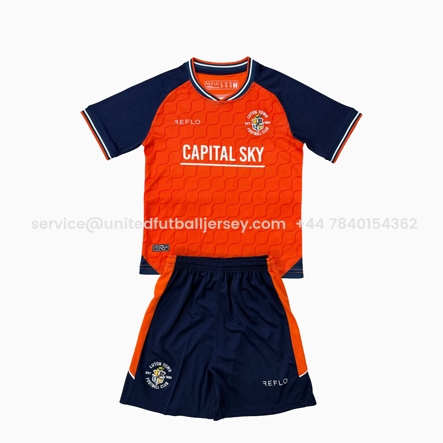 foot-Luton Town 25-26 Home Men's Adult Jersey Set - Fans Version