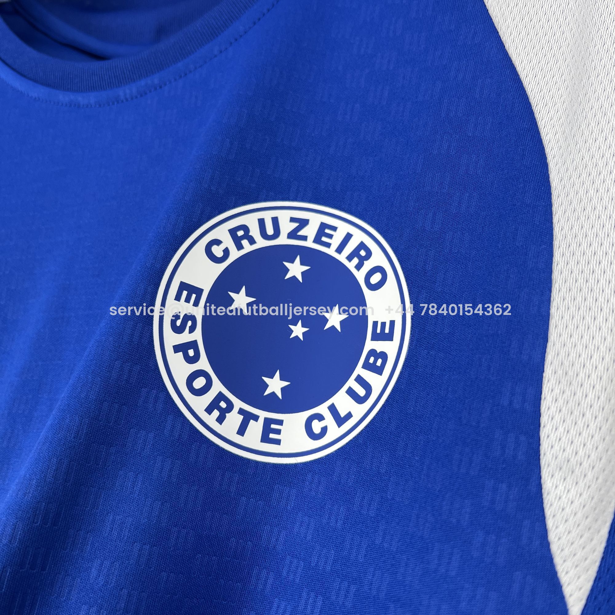 foot-Cruzeiro 25-26 Pre-Match Ocean Blue Training Vest - Fans Version
