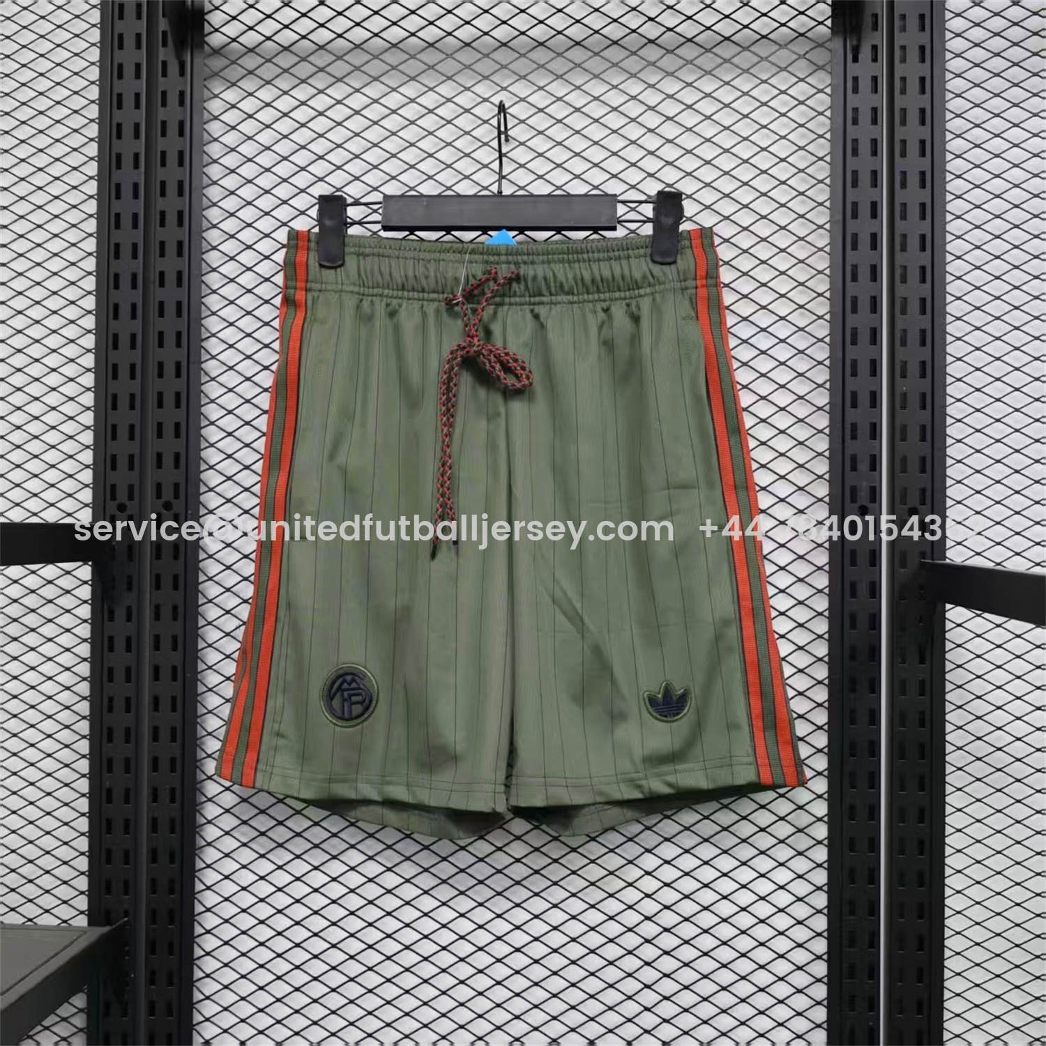 foot-Bayern Munich 25-26 Trefoil Grey Green Travel Shorts - Player Version