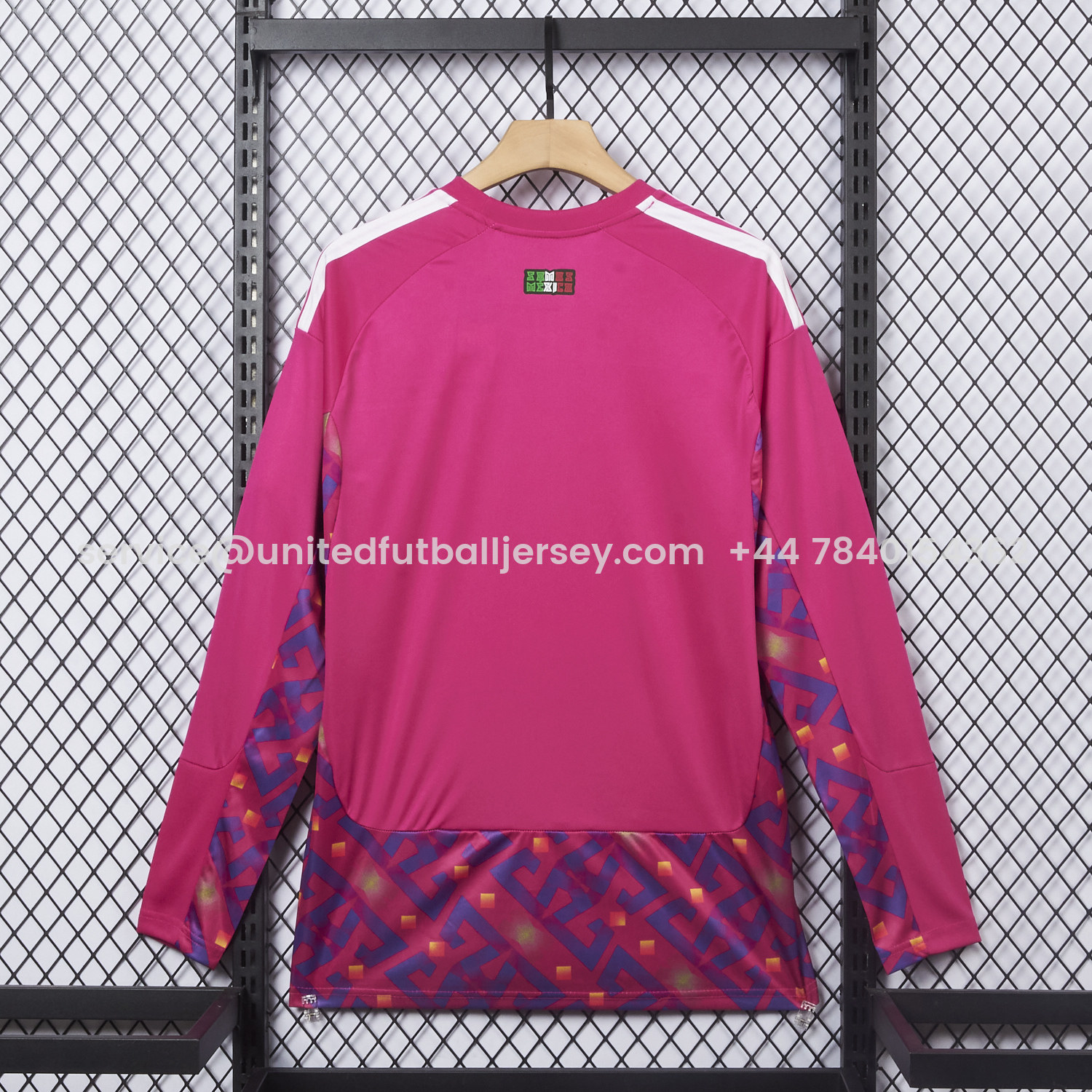 foot-Mexico 2026 Pink Goalkeeper Long Sleeves Jersey - Fans Version