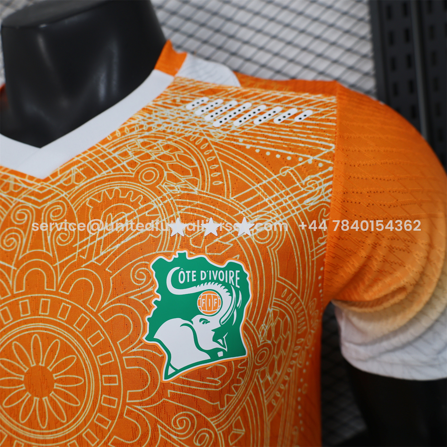 foot-Ivory Coast 2026 Orange And White Special Jersey - Player Version