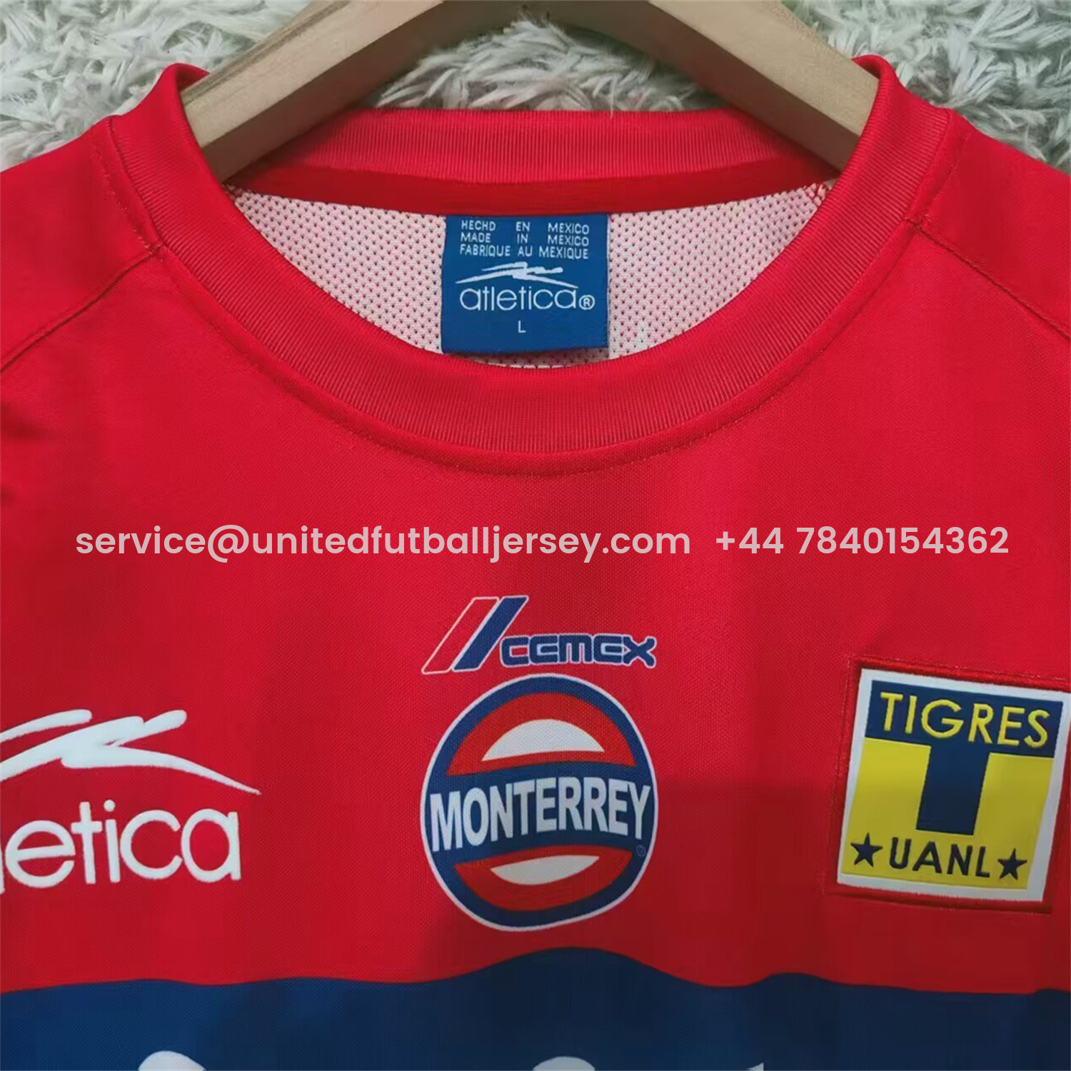 foot-Retro Tigres UANL 2002-03 Away Red Jersey