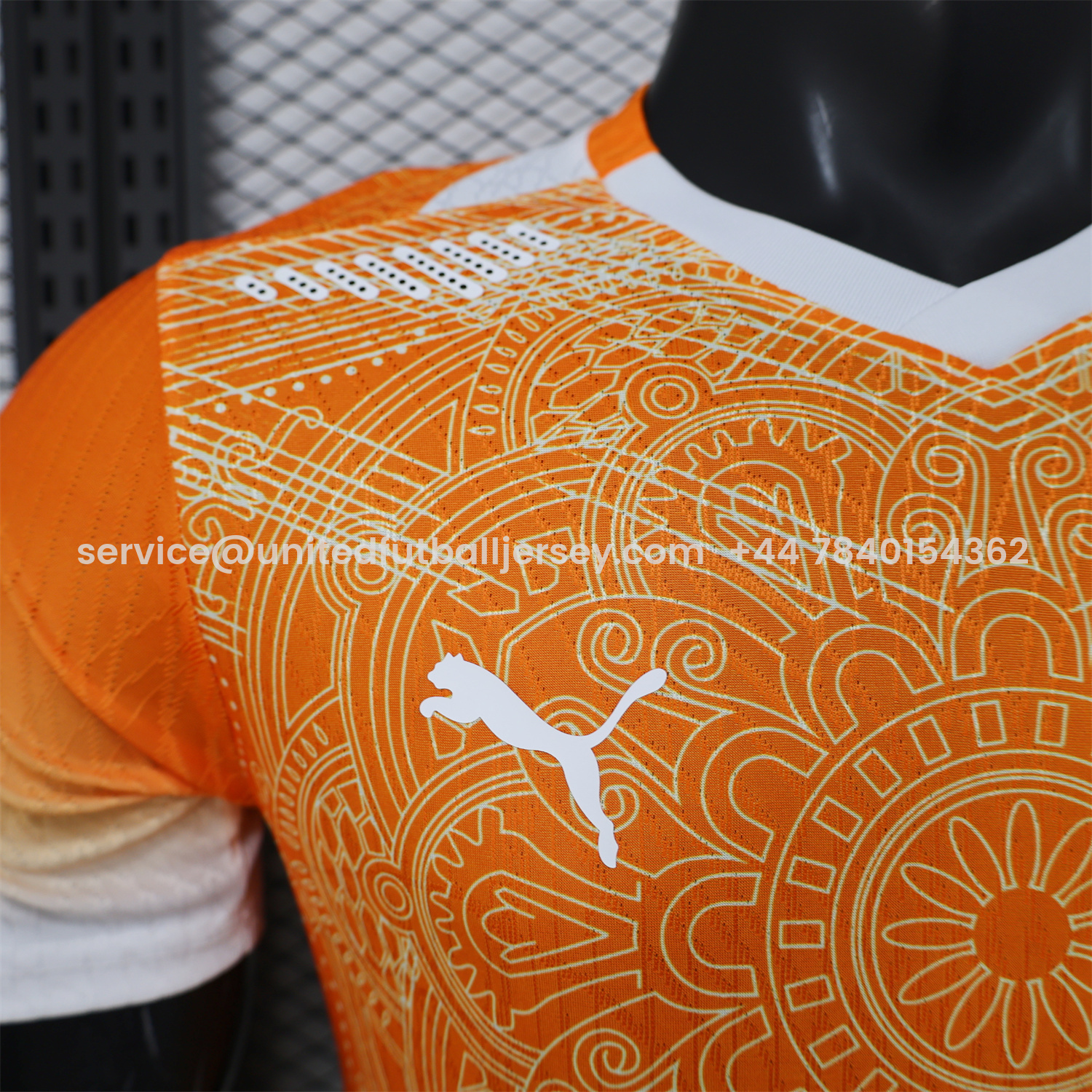 foot-Ivory Coast 2026 Orange And White Special Jersey - Player Version