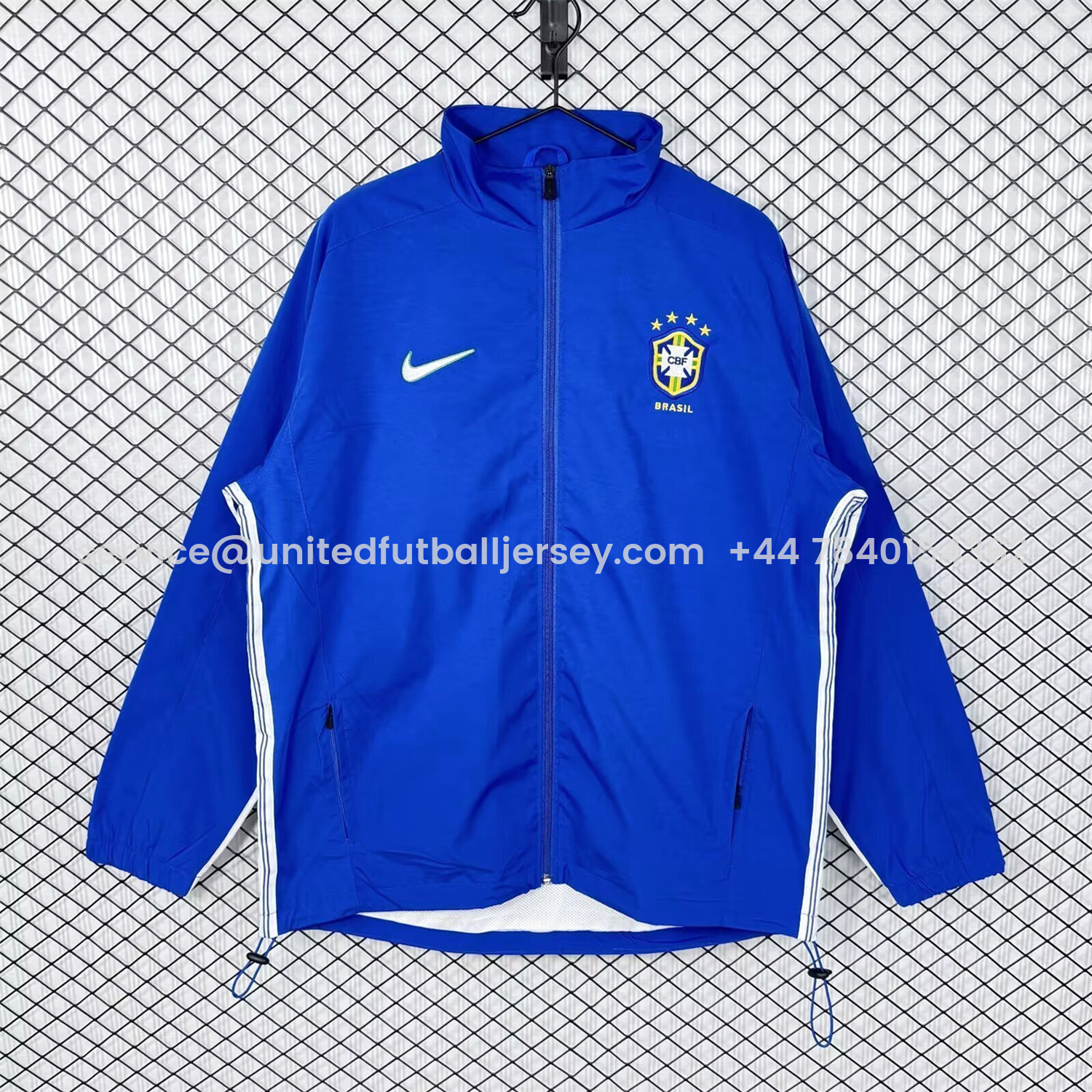 foot-Retro Brazil 1998 Blue Windbreaker