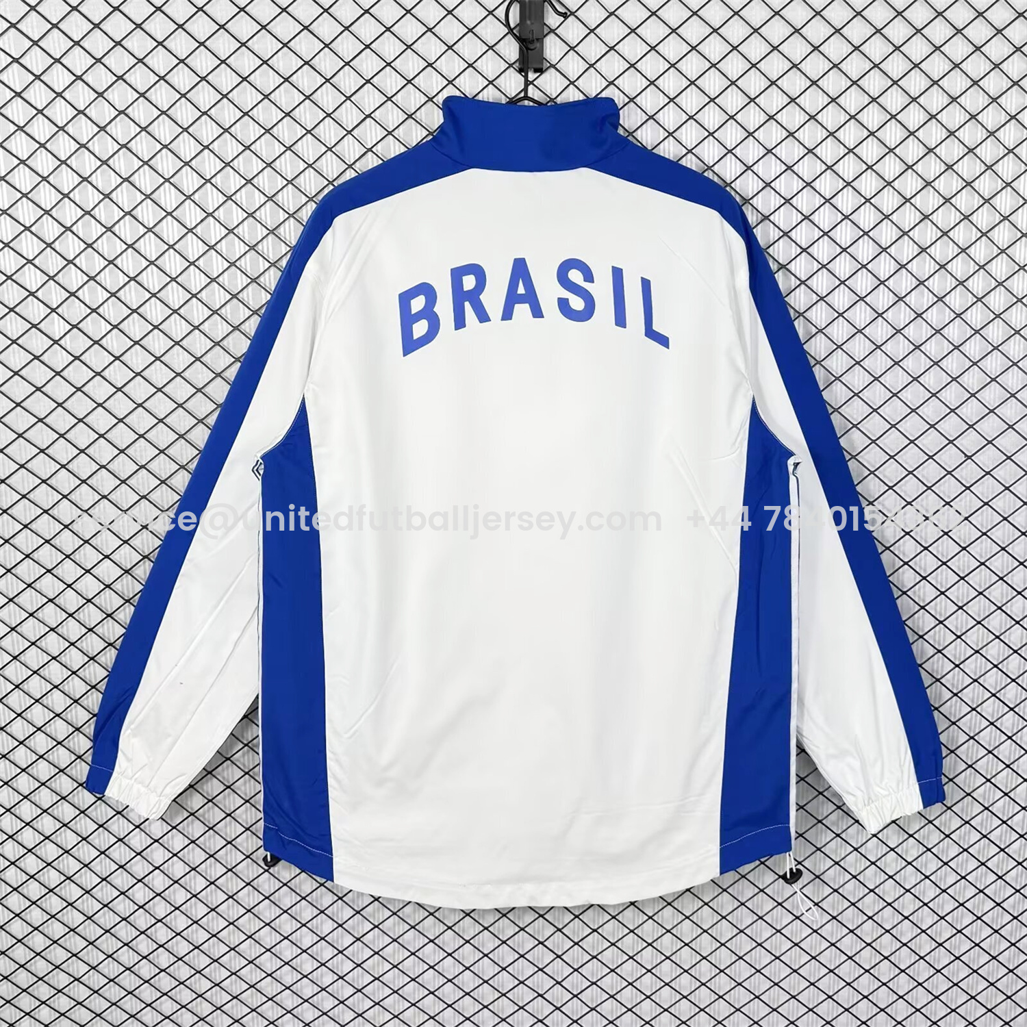foot-Retro Brazil 1998 White Windbreaker