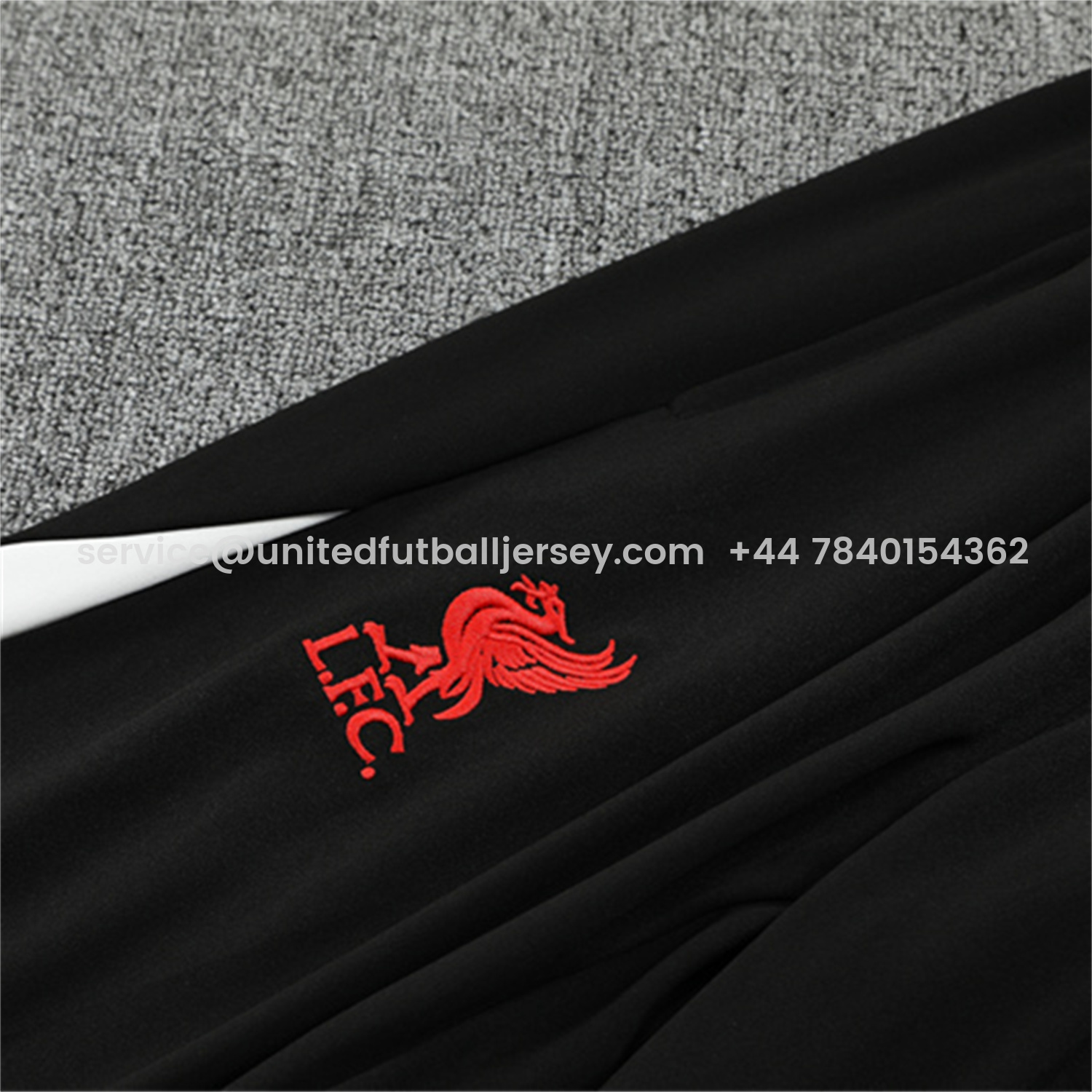 foot-Liver.pool 25-26 Long Sleeve Training Set - Player Version - Black Top & Black Pants