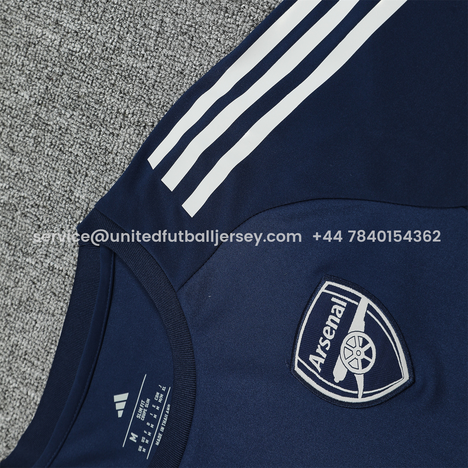 foot-Arsenal 25-26 Short-Sleeve Training Set - Deep Blue Top & Shorts