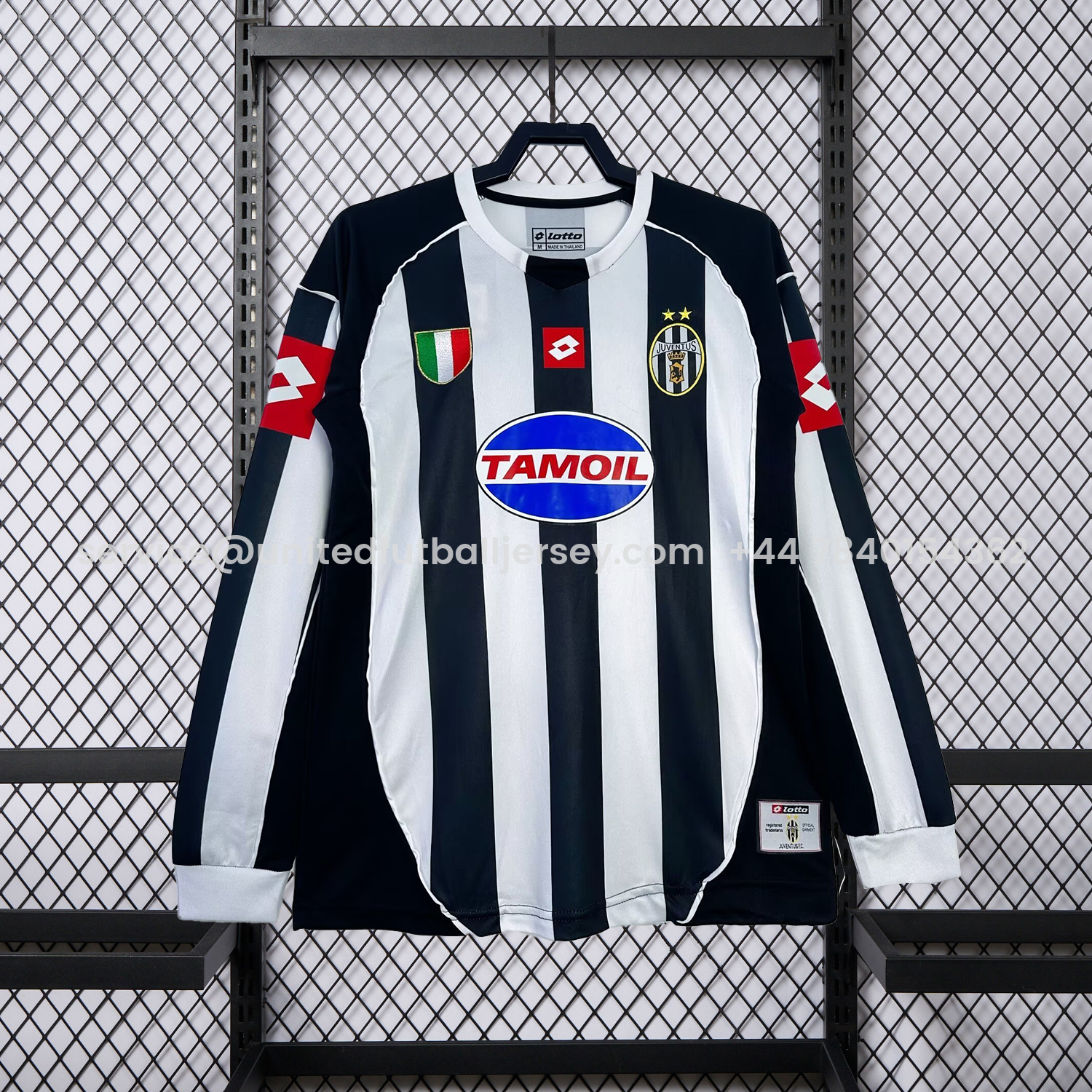 foot-Retro Juventus 2002-03 European Home Long Sleeves Jersey