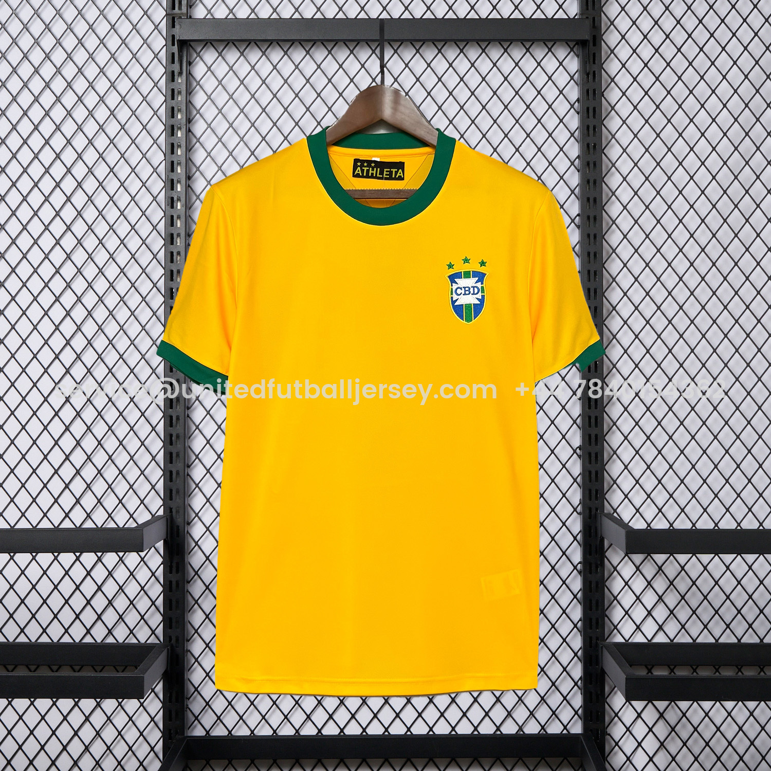 foot-Retro Brazil 1971 Home Jersey