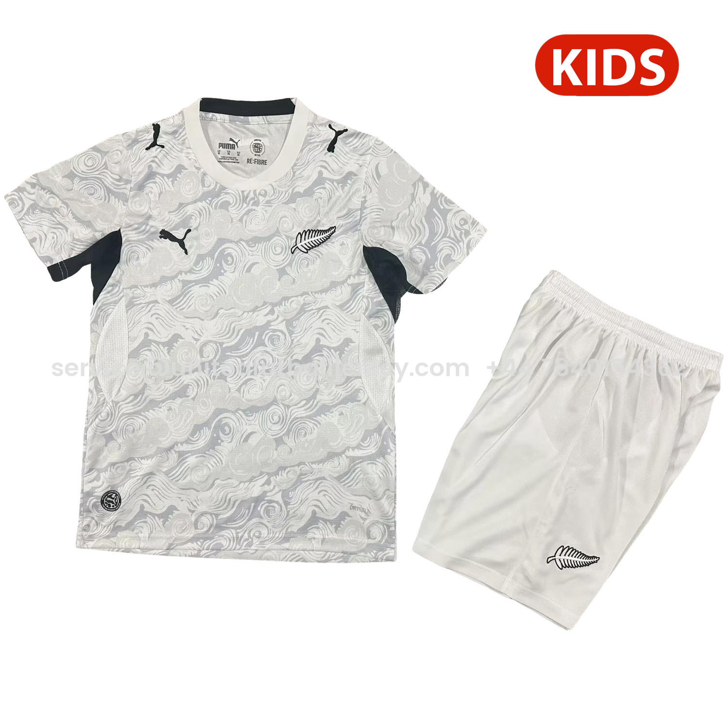 foot-New Zealand 2026 Away Kids Kit