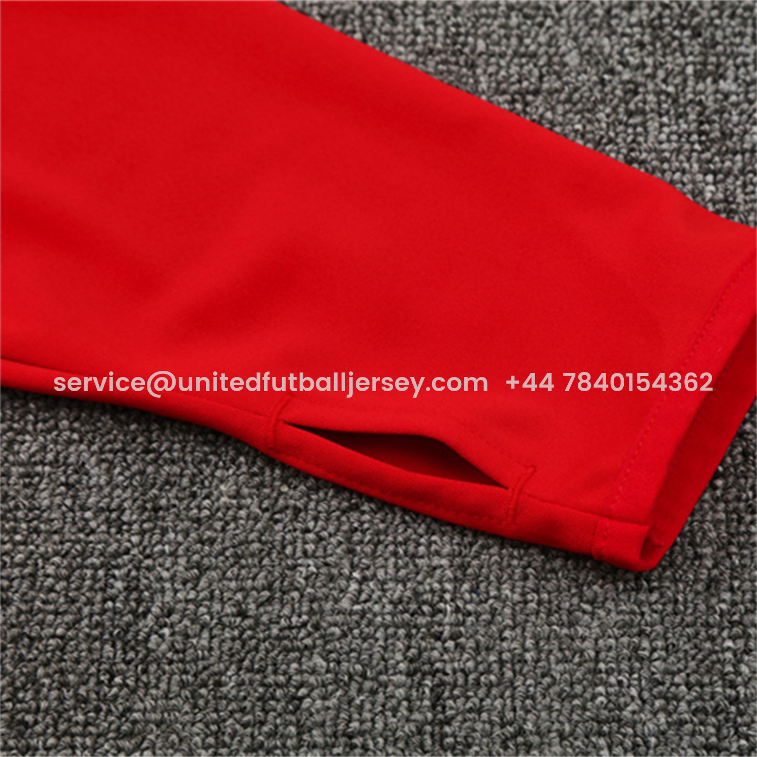 foot-Liver.pool 25-26 Kids Long Sleeve Training Set - Red Top & Black Pants