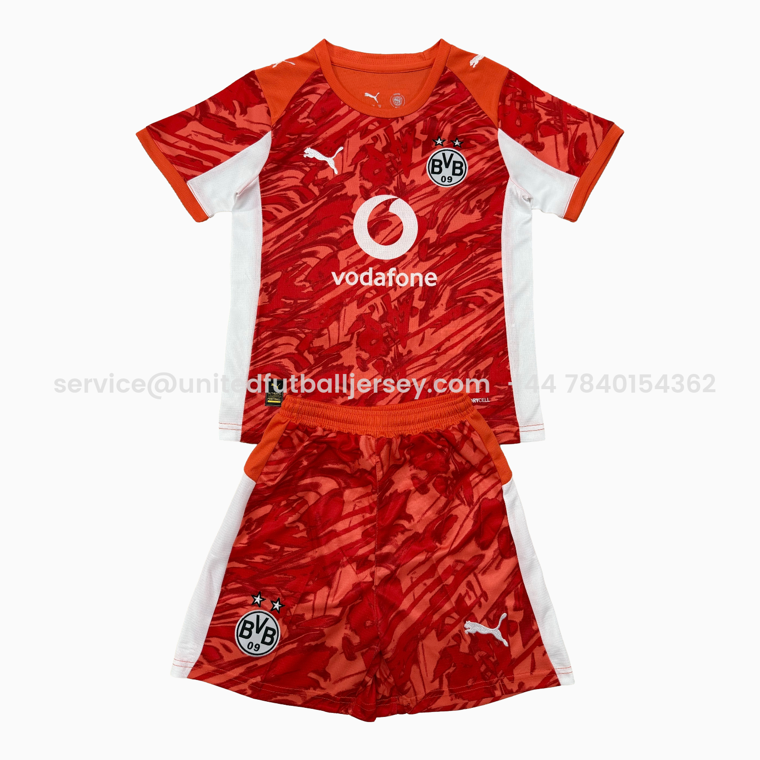 foot-Dortmund 25-26 Orange Goalkeeper Kids Kit