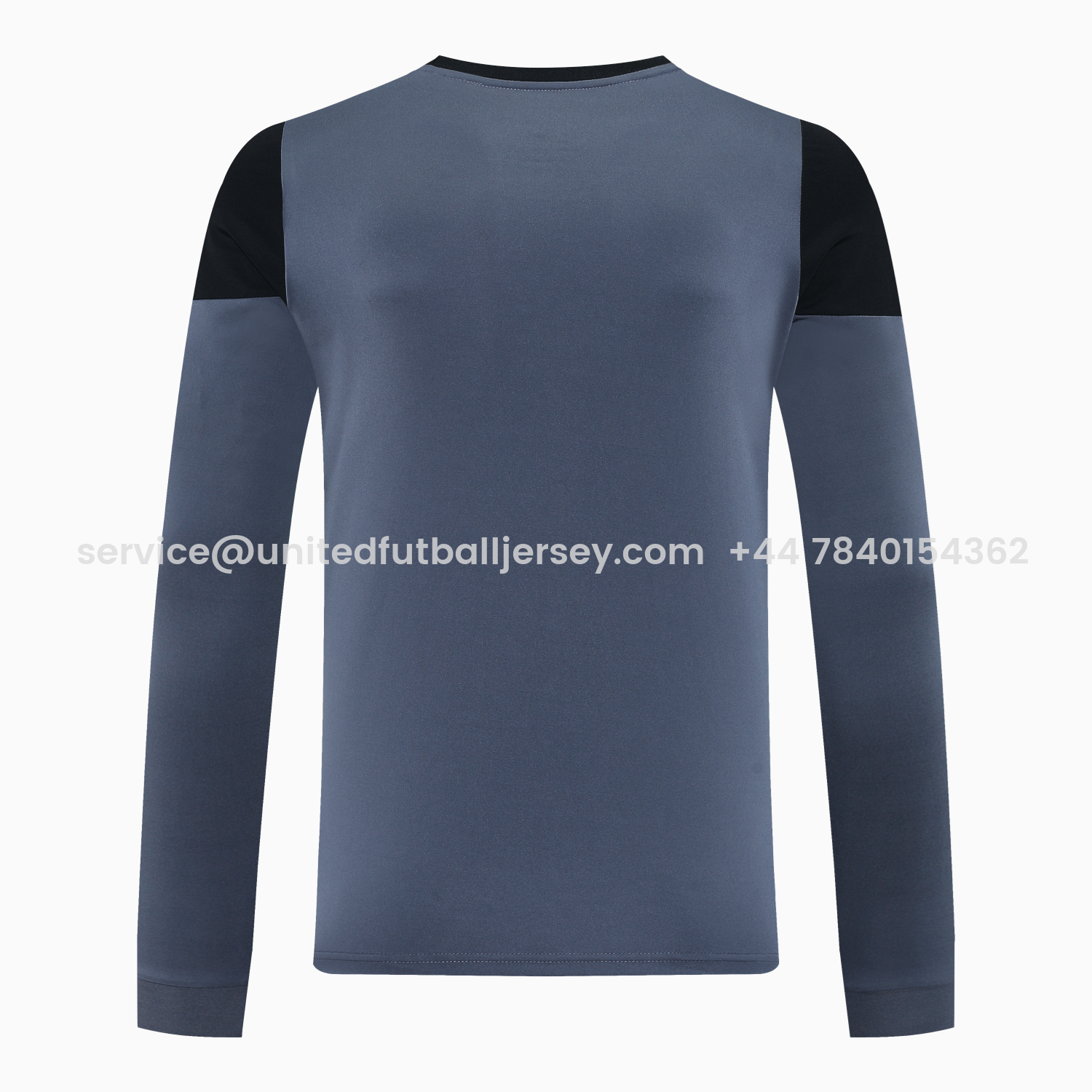 foot-Real Madrid 25-26 Long-Sleeve Training Set - Deep Gray Top & Gray Shorts