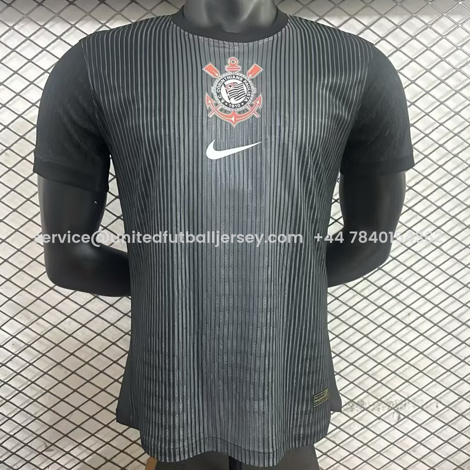 foot-Corinthians 25-26 Goalkeeper Black Jersey - Player Version