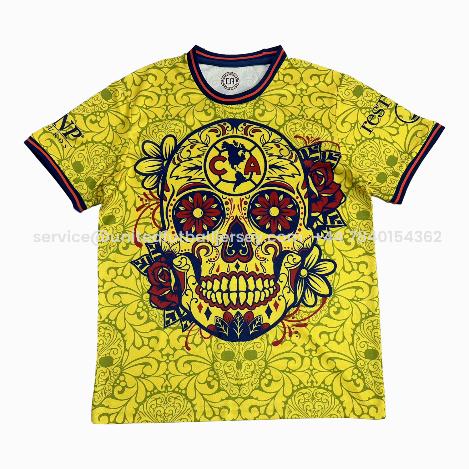 foot-Club América 25-26 Día de Muertos Yellow Jersey - Fans Version