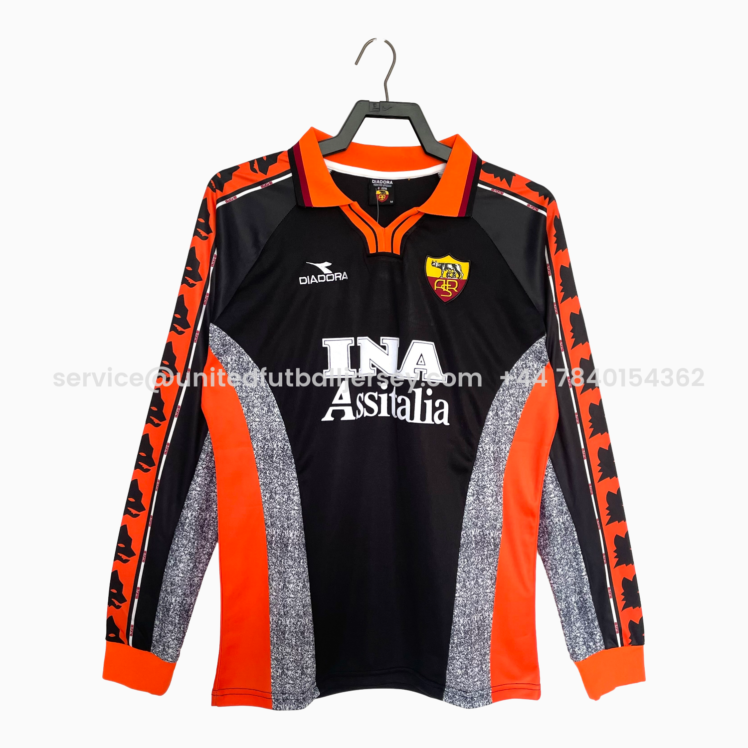 foot-Retro Roma 1998-99 Third Long Sleeves Jersey