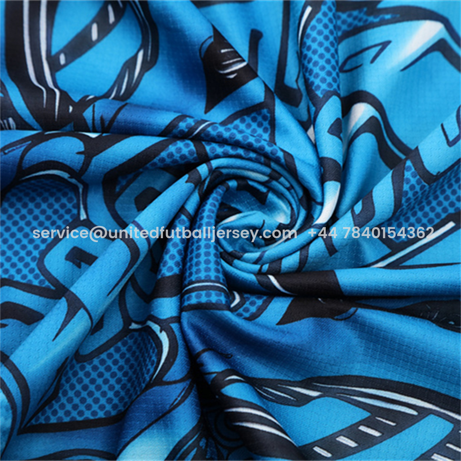 foot-Napoli 25-26 Kids Short-Sleeve Training Set - Blue Mecha Top & Black Shorts