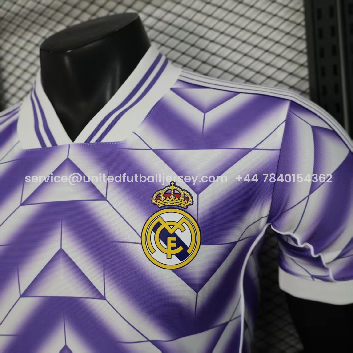 foot-Real Madrid 25-26 Refracted Purple Light White Special Jersey - Player Version