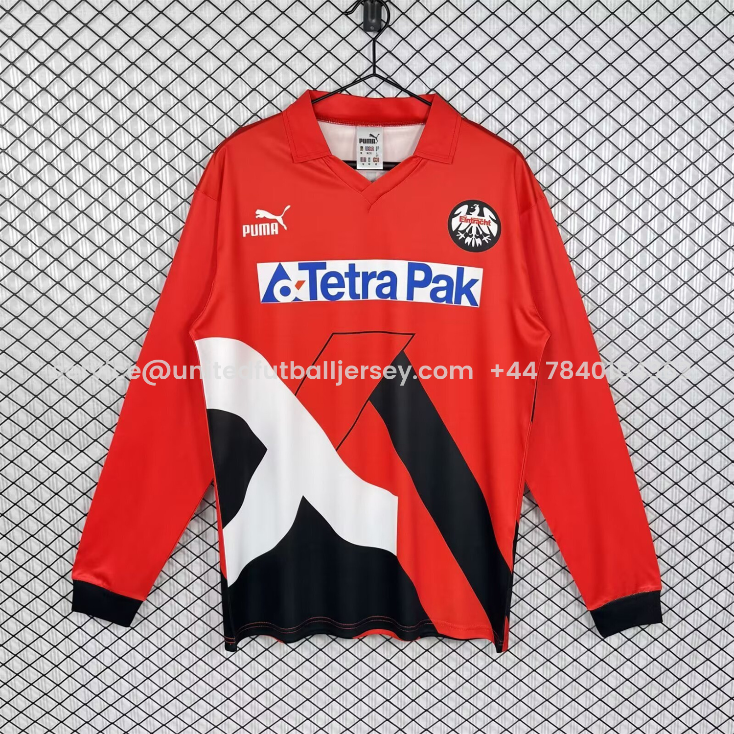 foot-Retro Frankfurt 1993-95 Home Long Sleeves Jersey