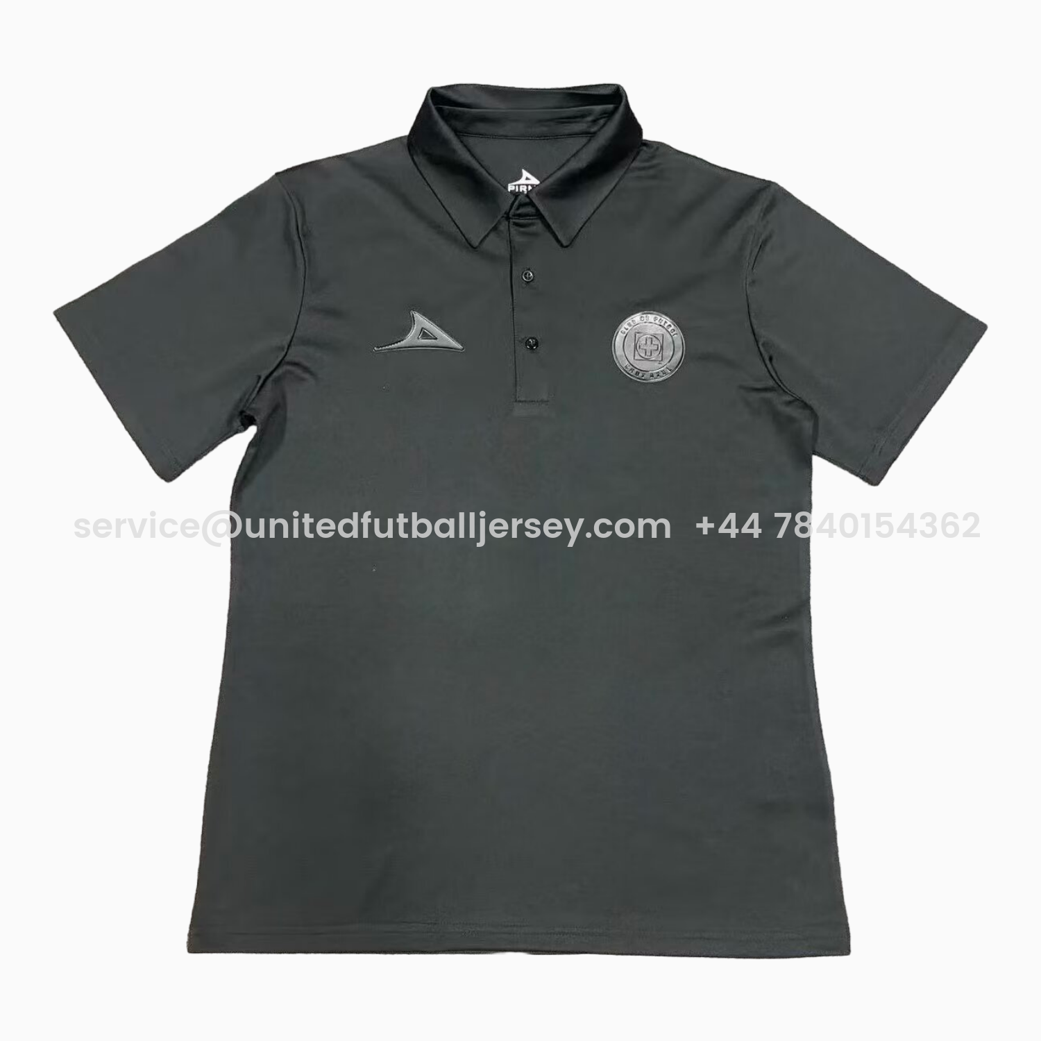 foot-Cruz Azul 25-26 Black Polo Shirt