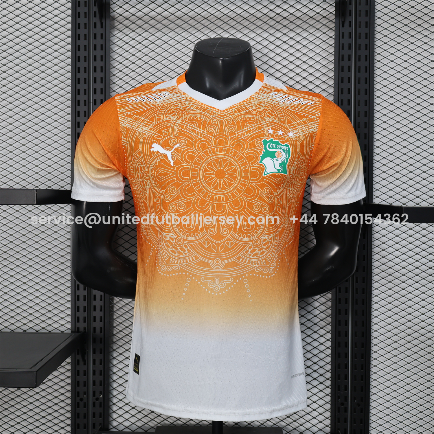 foot-Ivory Coast 2026 Orange And White Special Jersey - Player Version