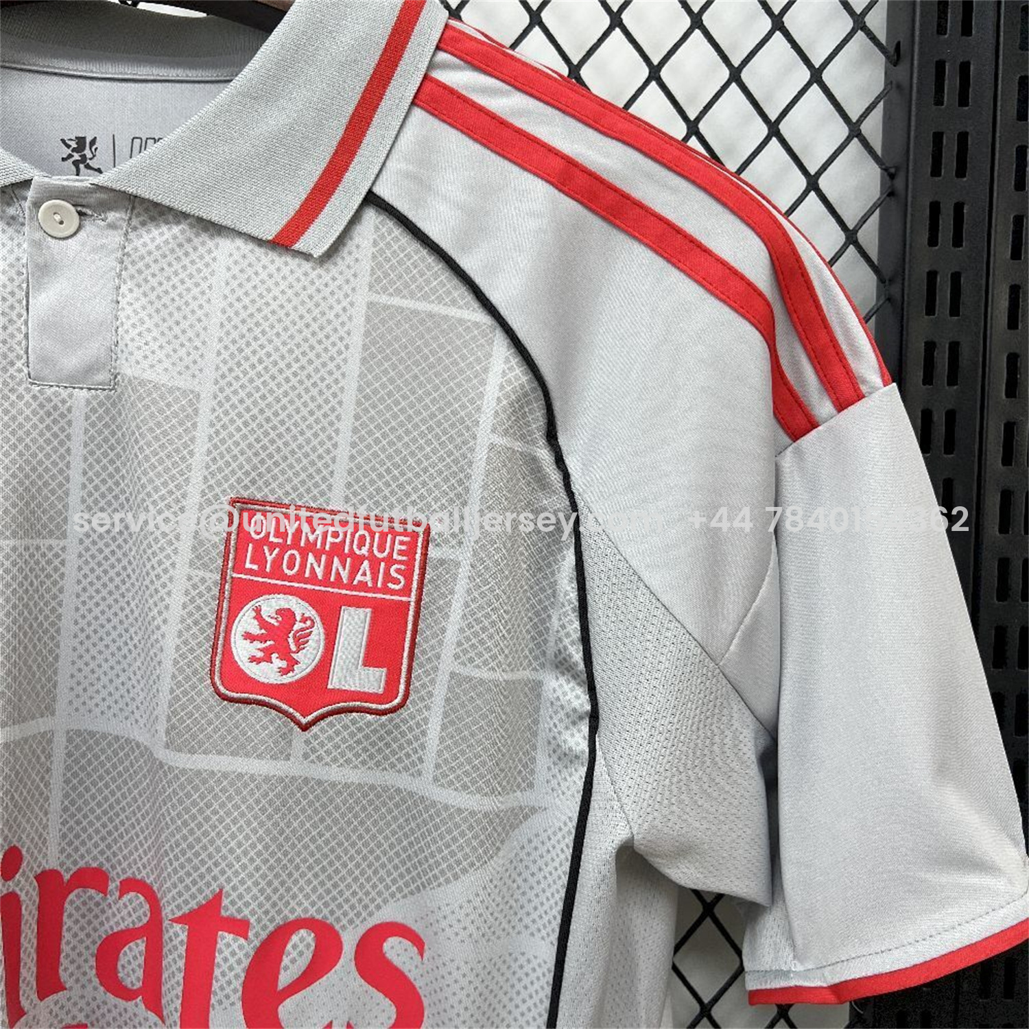 foot-Lyon 25-26 Third Grey Jersey - Fans Version