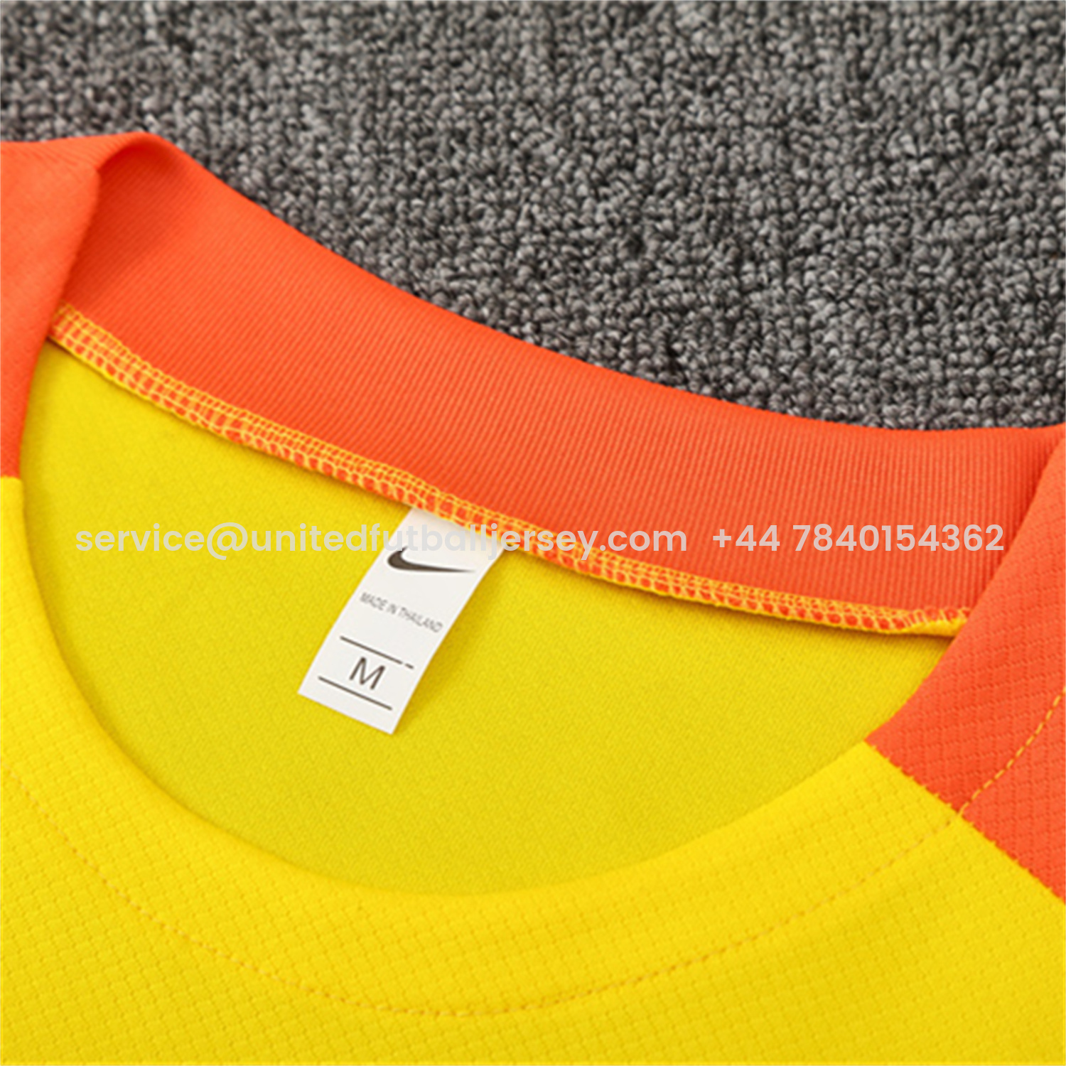 foot-Brazil 25-26 Short-Sleeve Training Set - Yellow Top & Black Shorts