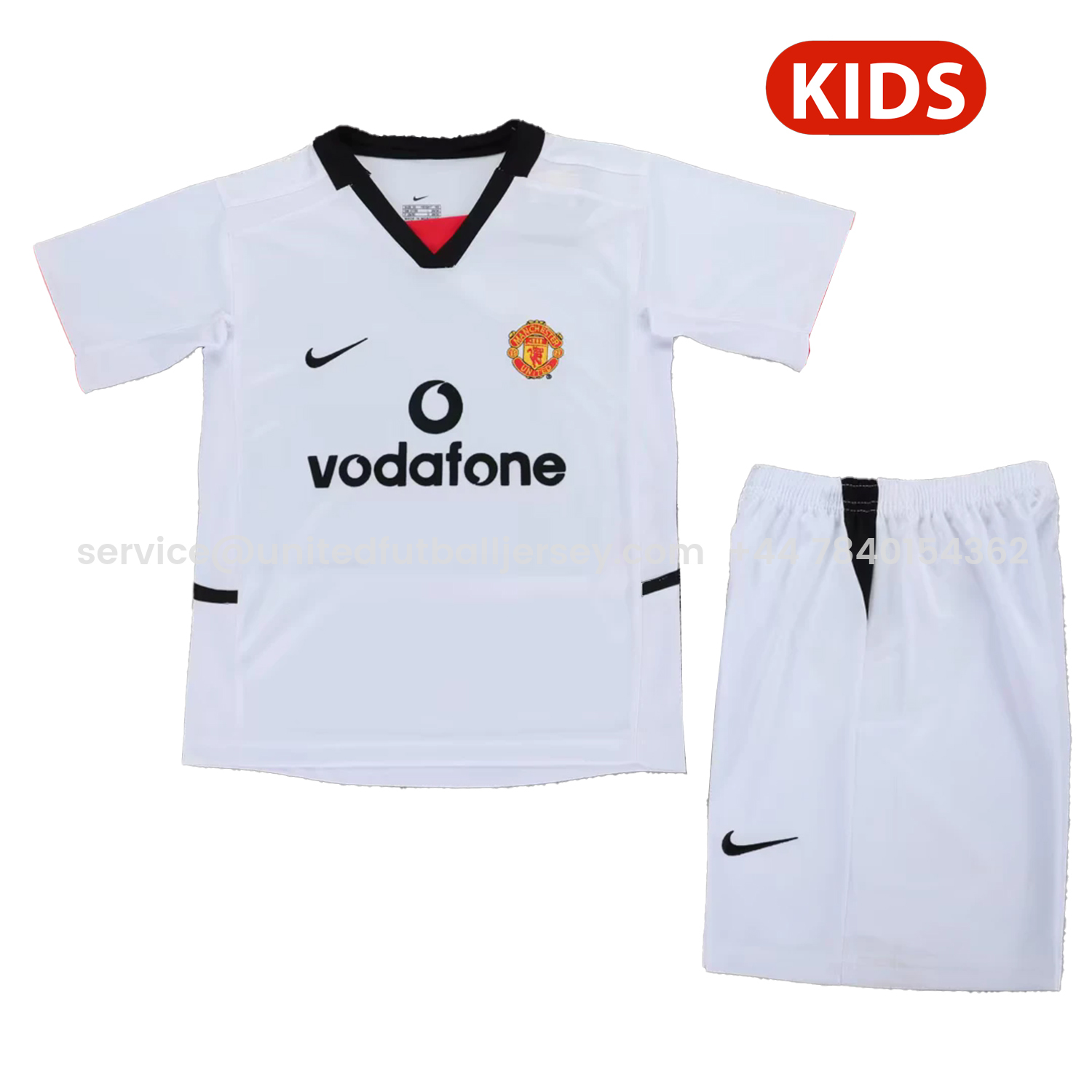 foot-Retro Manchester United 2002-03 Away Kids Kit