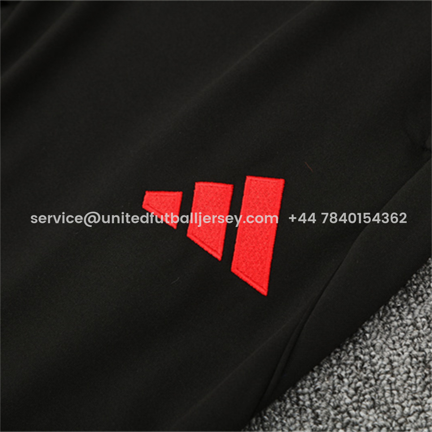 foot-Liver.pool 25-26 Kids Long Sleeve Training Set - Red Top & Black Pants