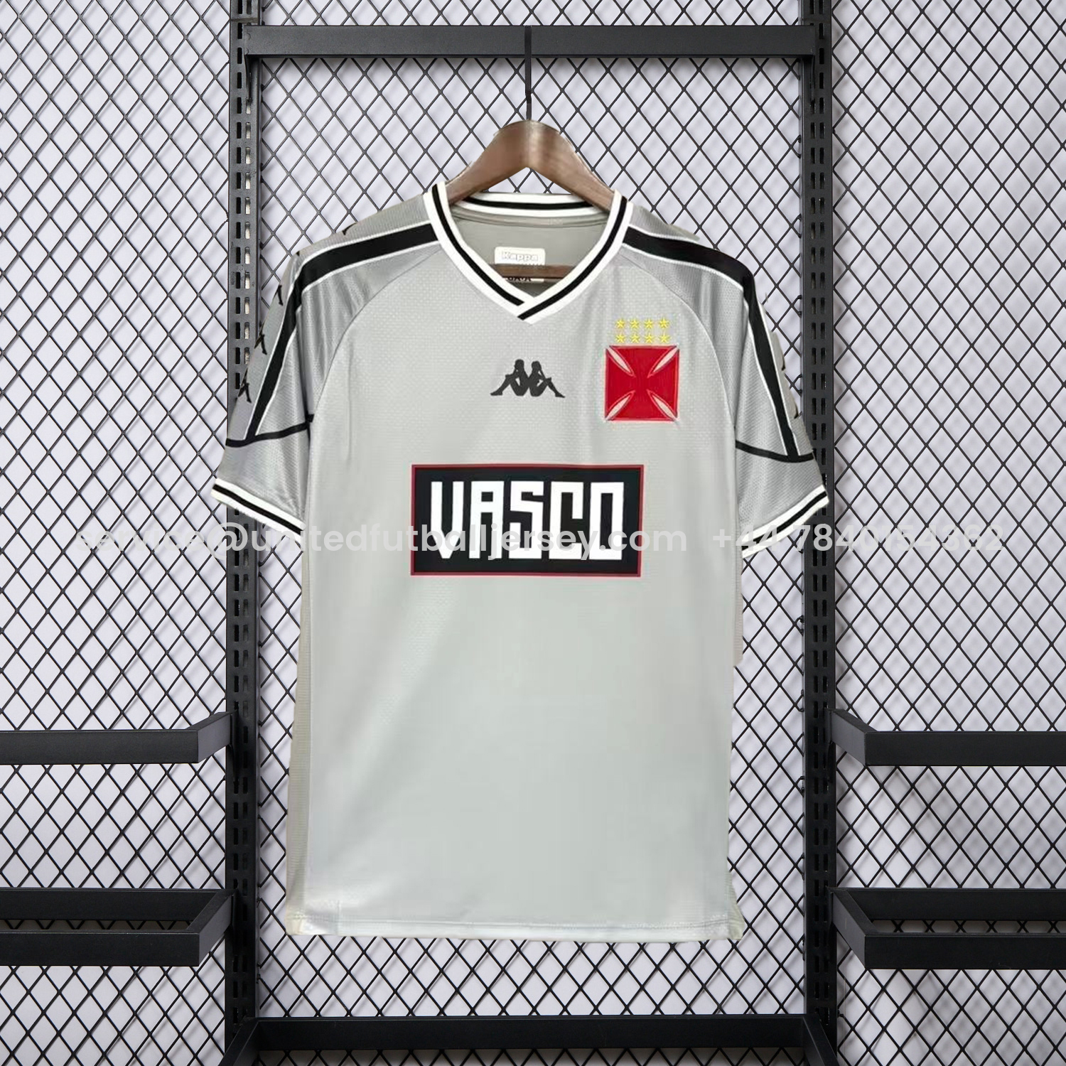 foot-Vasco da Gama 25-26 Grey Pre-Match Jersey - Fans Version