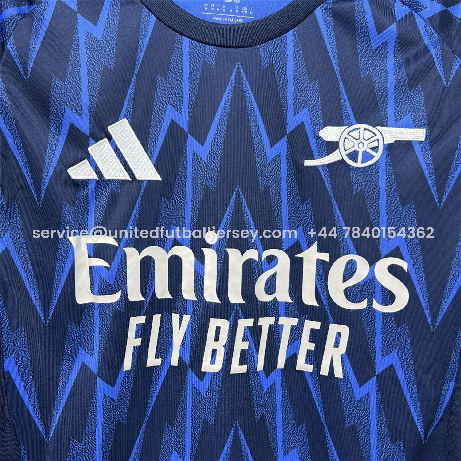 foot-Arsenal 25-26 Away Blue Long Sleeves Jersey - Fans Version