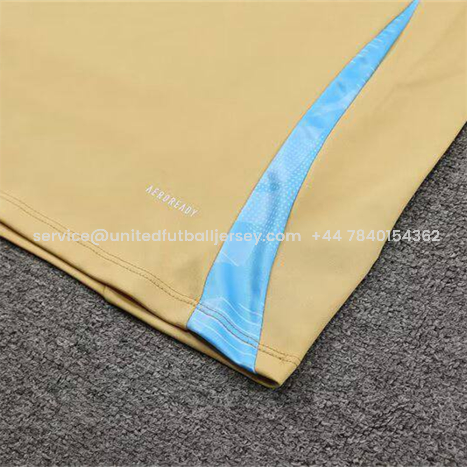 foot-Argentina 25-26 Long Sleeve Training Set - Gold Top and Grey Pants