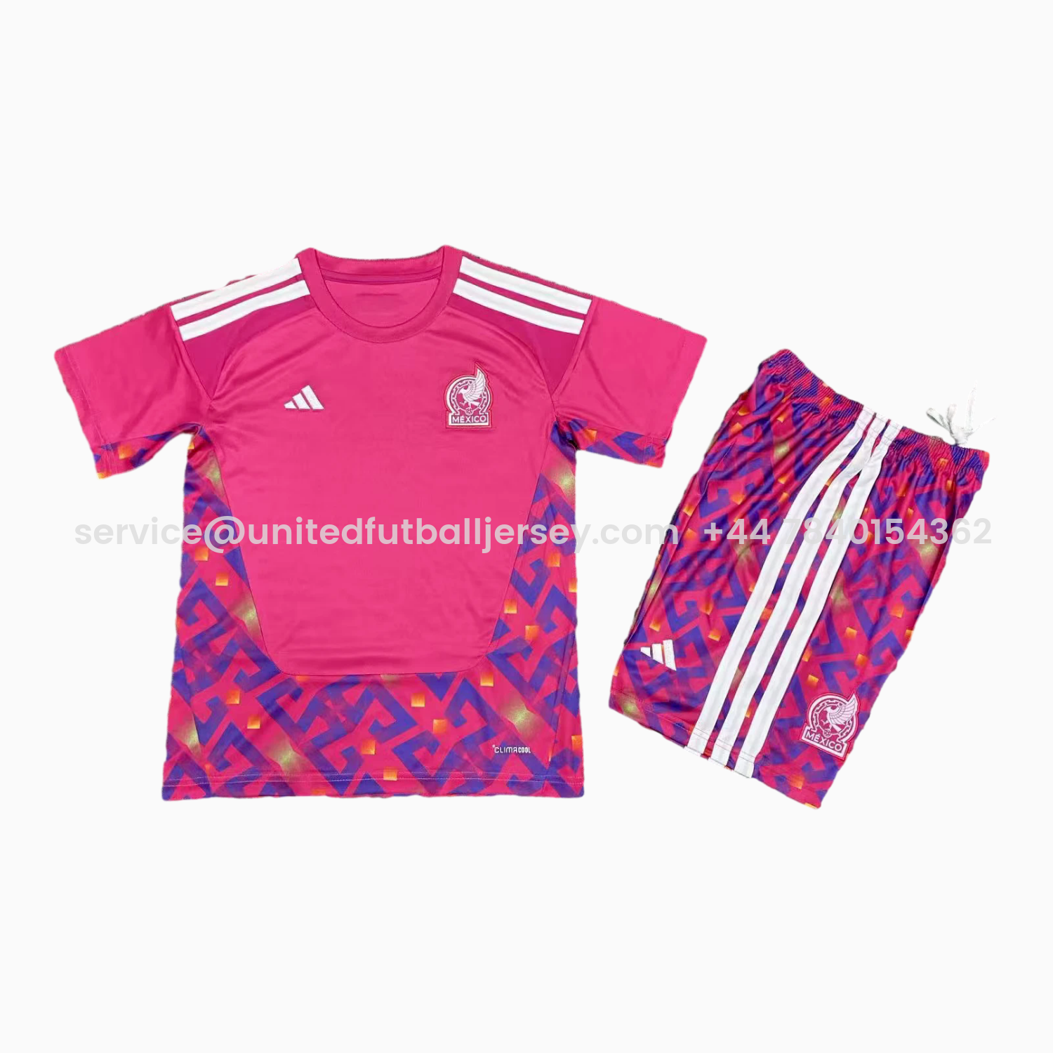 foot-Mexico 2026 Goalkeeper Pink Kids Kit