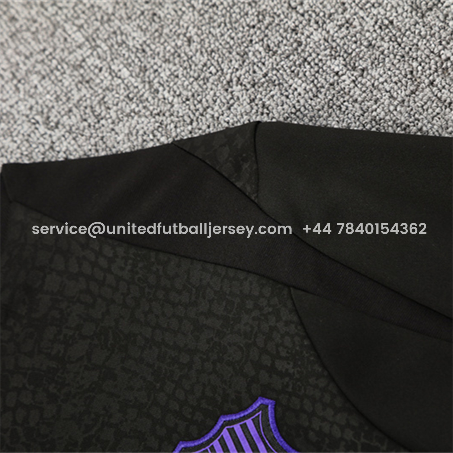 foot-Barcelona 25-26 X KB Long Sleeve Training Set - Black Top & Black Pants