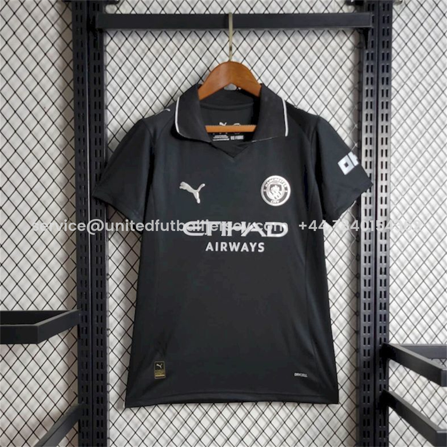 foot-Women's Manchester City 25-26 Away Black Jersey