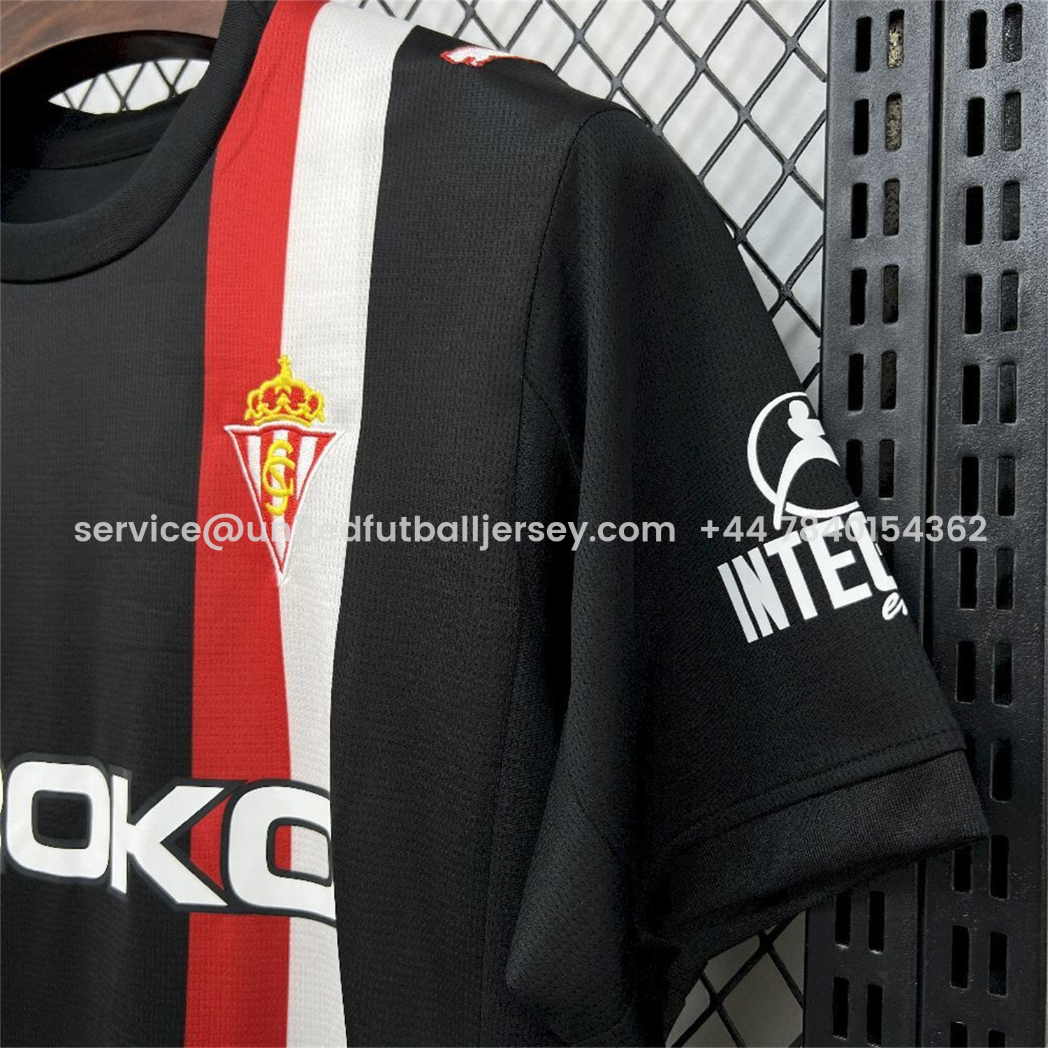 foot-Sporting Gijon 25-26 Away Black Jersey - Fans Version