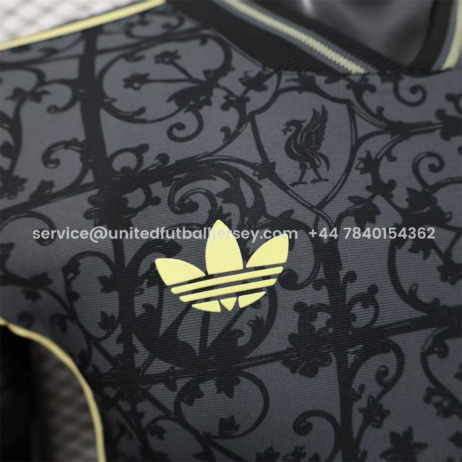 foot-Liver.pool 25-26 Black Floral Pattern Special Jersey - Player Version