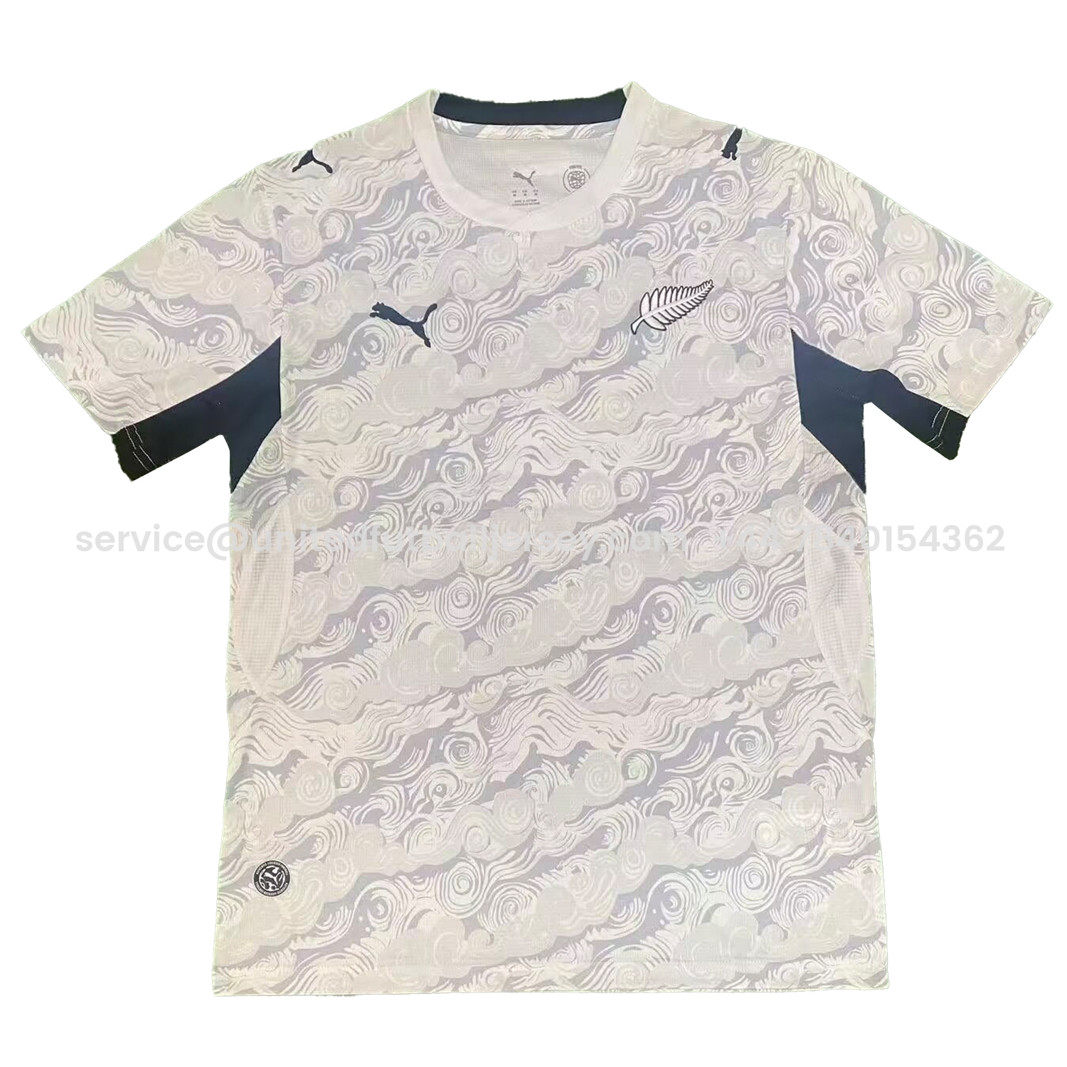 foot-New Zealand 2026 Cloud Pattern Training Jersey - Fans Version