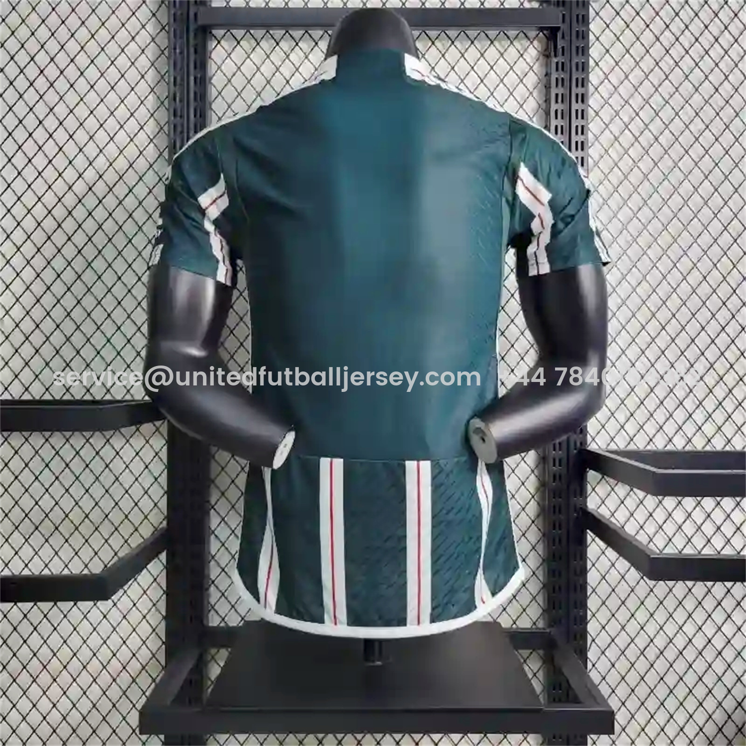 foot-Retro Manchester United 2023-24 Away Green Jersey - Player Version