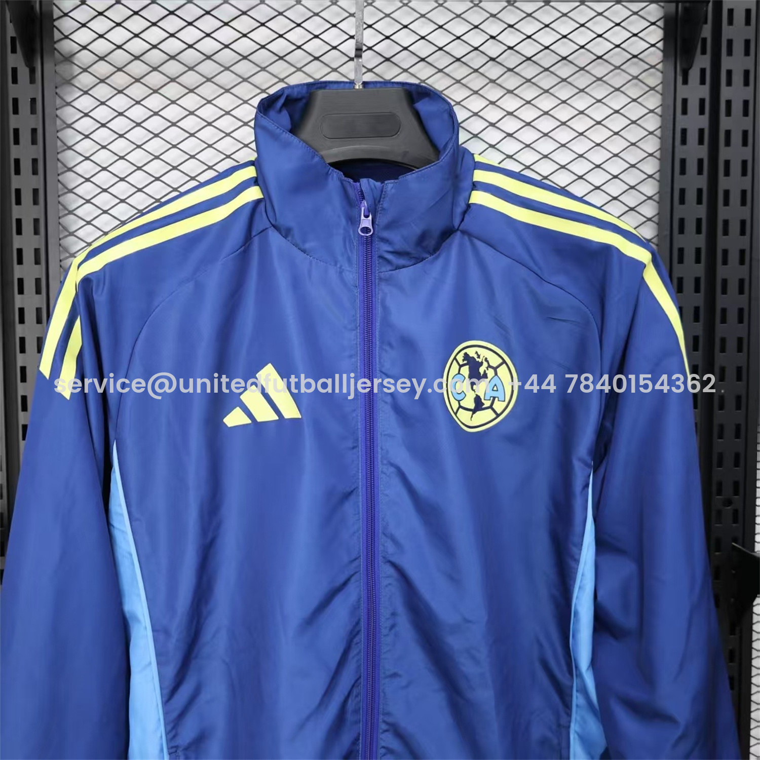 foot-Club América 25-26 Blue Windbreaker Jacket