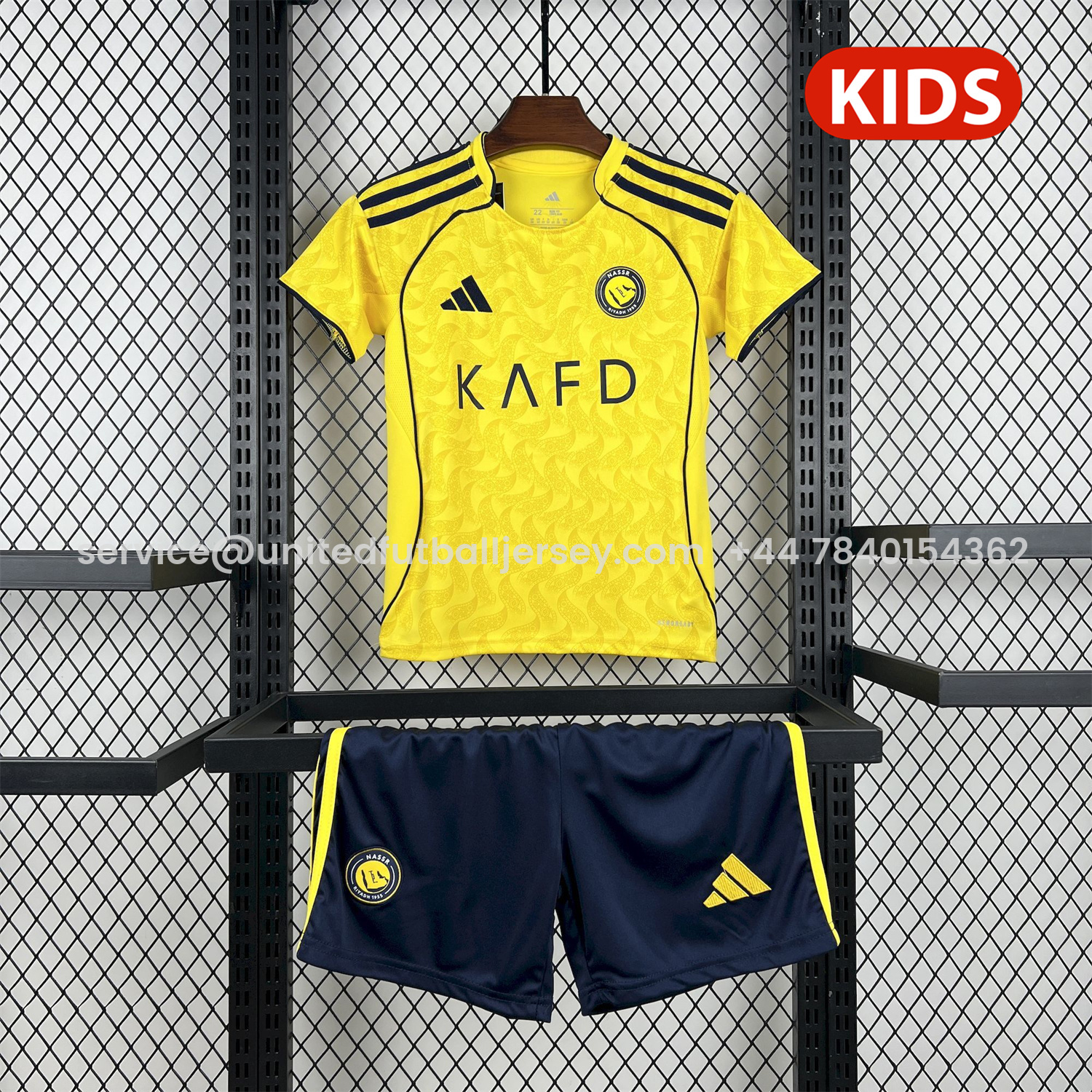 foot-Al Nassr Riyadh Victory 25-26 Home Kids Kit
