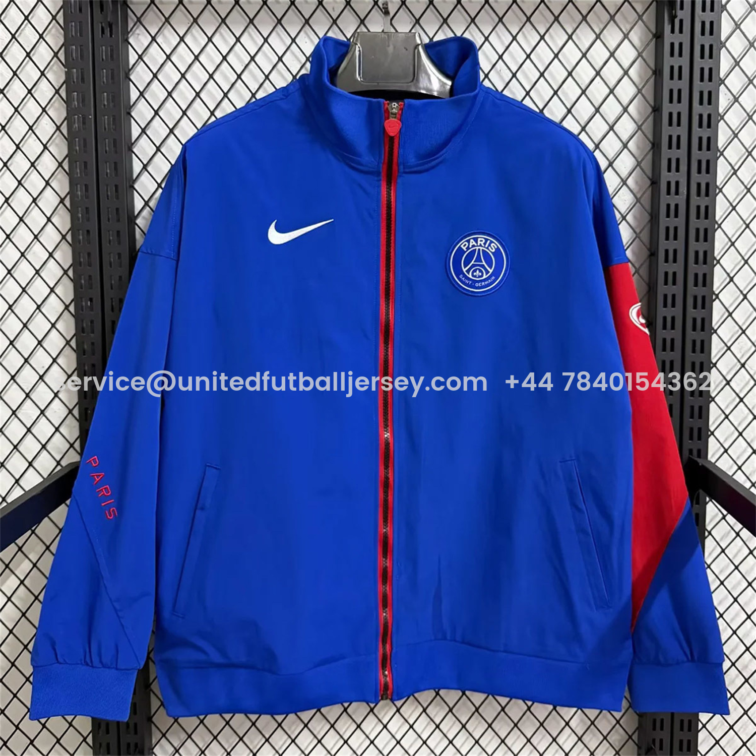 foot-Paris Saint-Germain PSG 25-26 Windbreaker Jacket - Blue