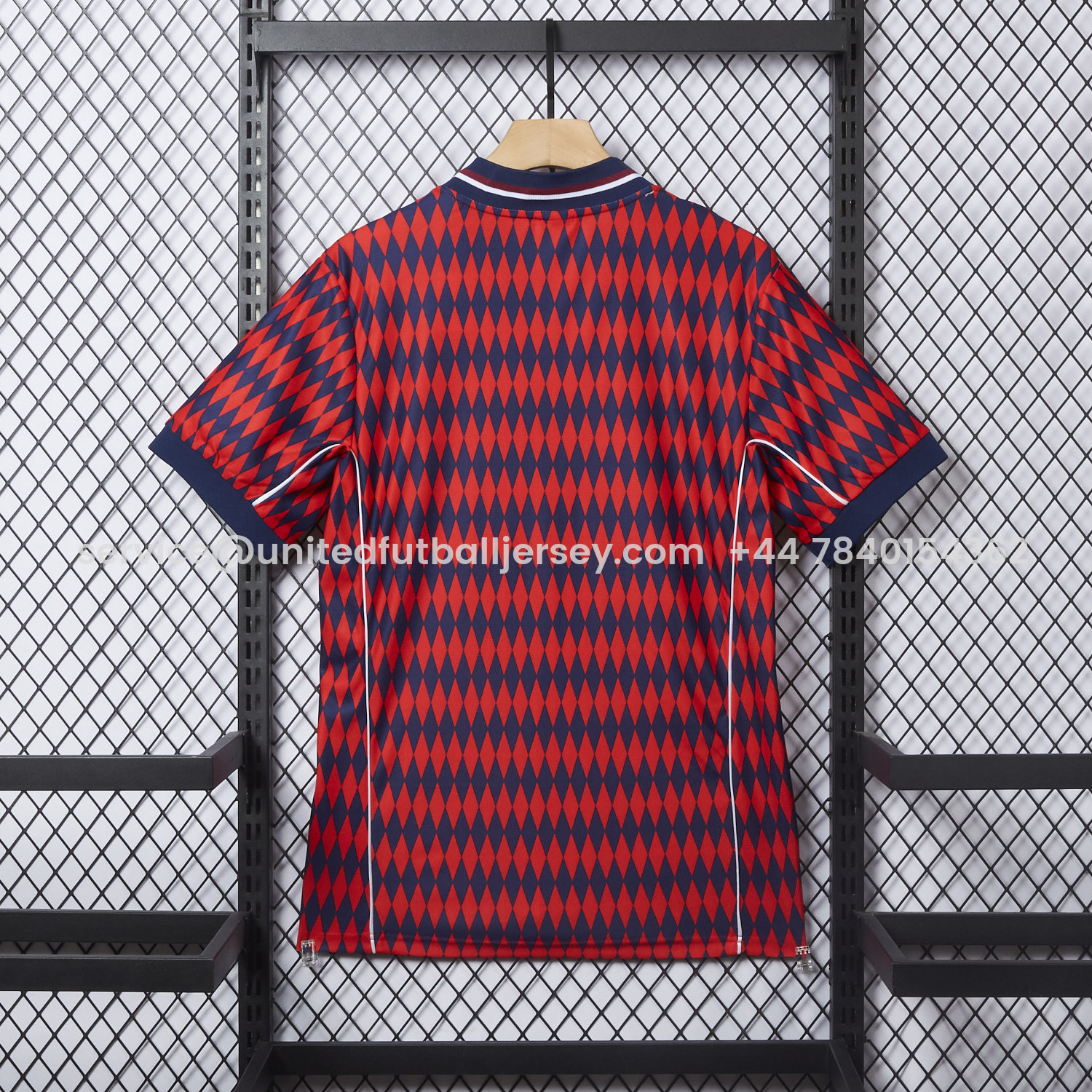 foot-Bayern Munich 25-26 Trefoil Retro Style Red And Deep Blue Jersey - Fans Version