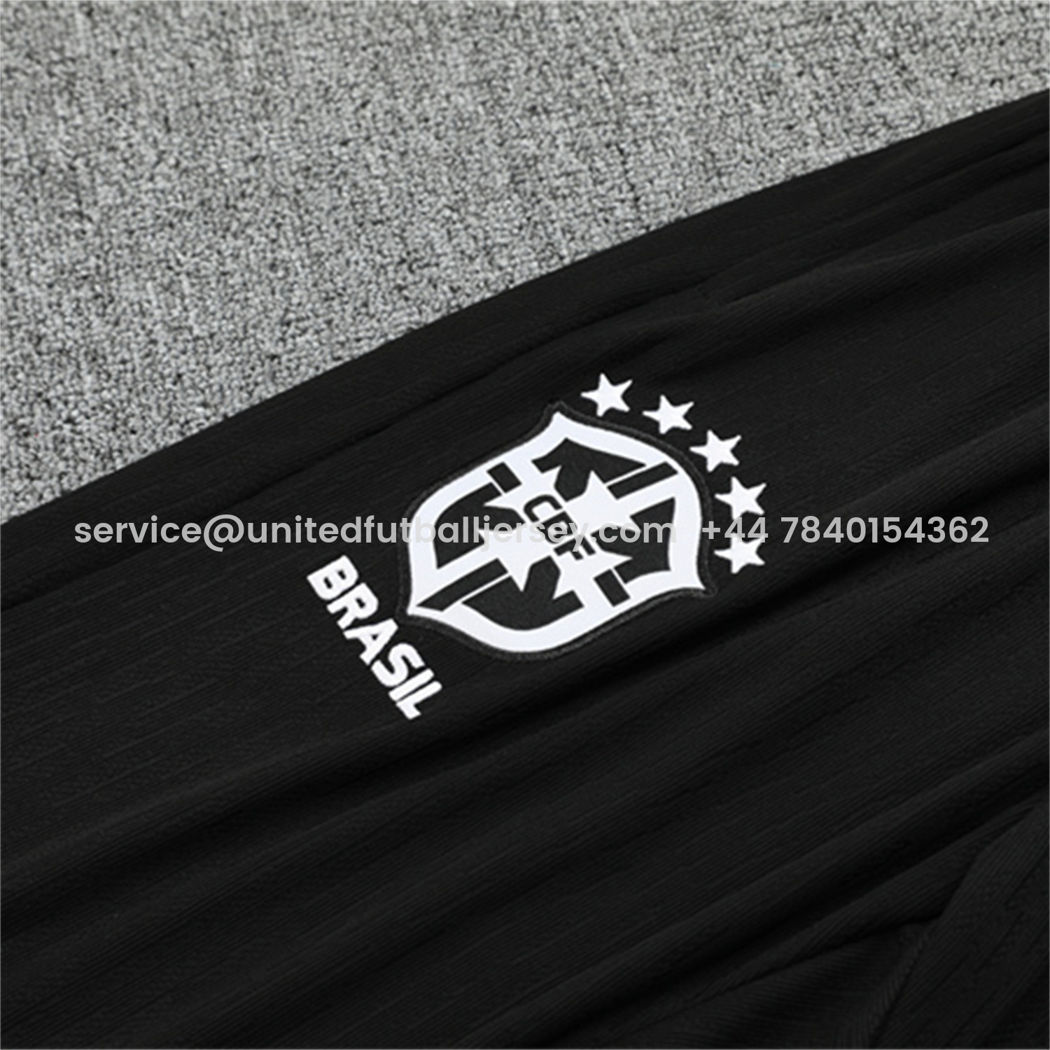 foot-Brazil 25-26 Long Sleeve Training Set - Player Version - Black Top and Pants