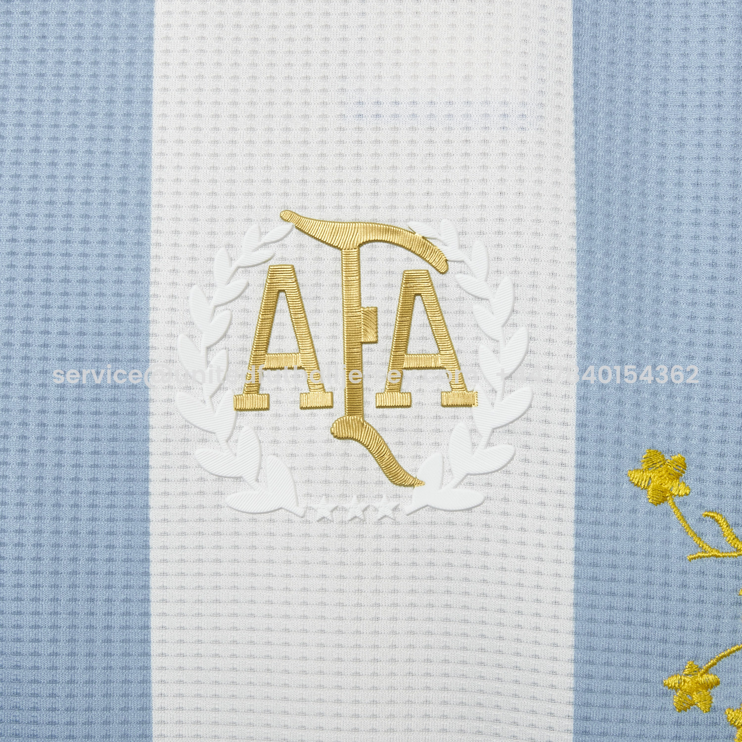 foot-【Embroidered Flower Version】Argentina 25-26 50th Anniversary Jersey - Player Version